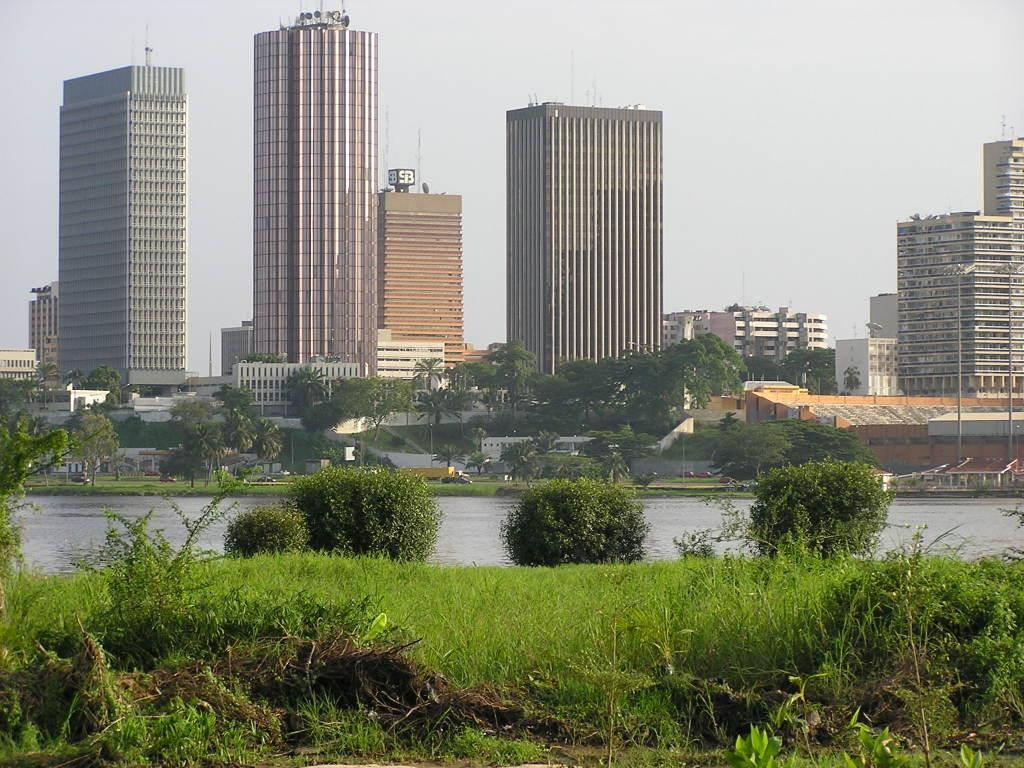 Ivory Coast, city view, modern skyscrapers, SD Desktop Wallpaper