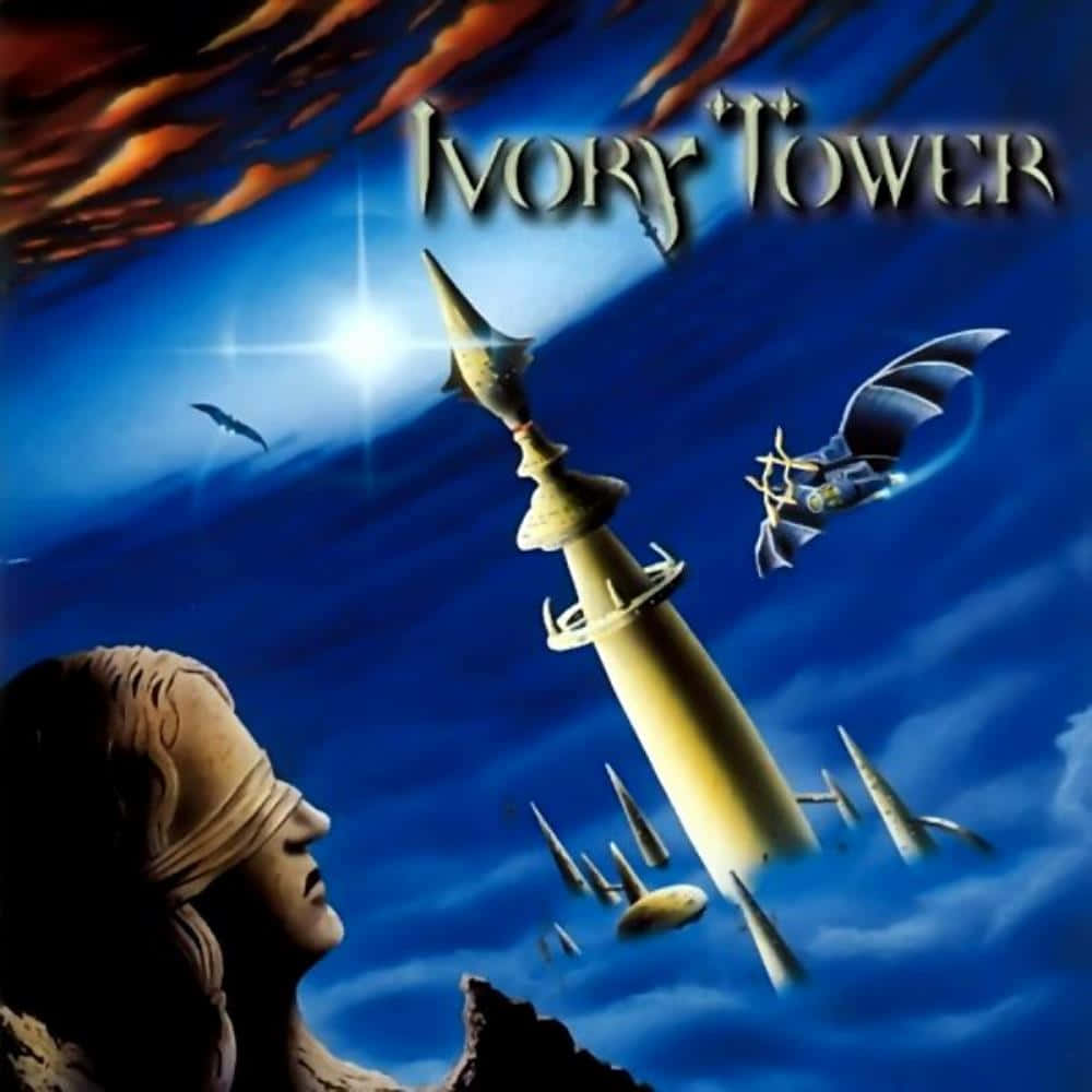 ivory tower, glowing ivory tower, starlit blue sky, SD Desktop Wallpaper
