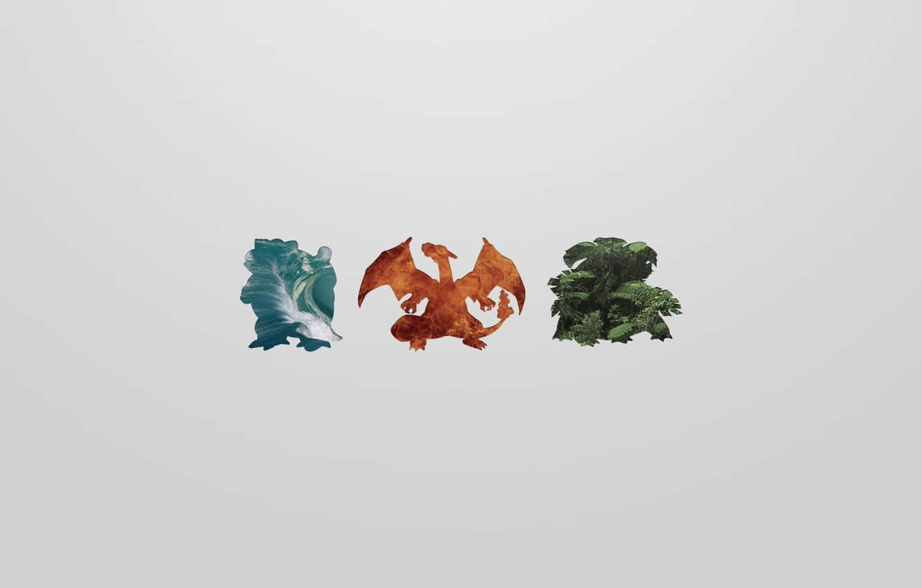 Ivysaur, teal, orange, HD Desktop Wallpaper