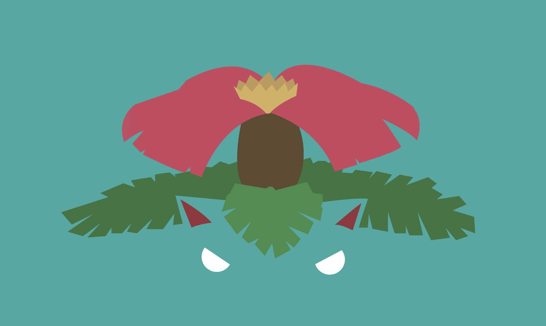 Ivysaur, plant on its back, pink petals, HD Desktop Wallpaper