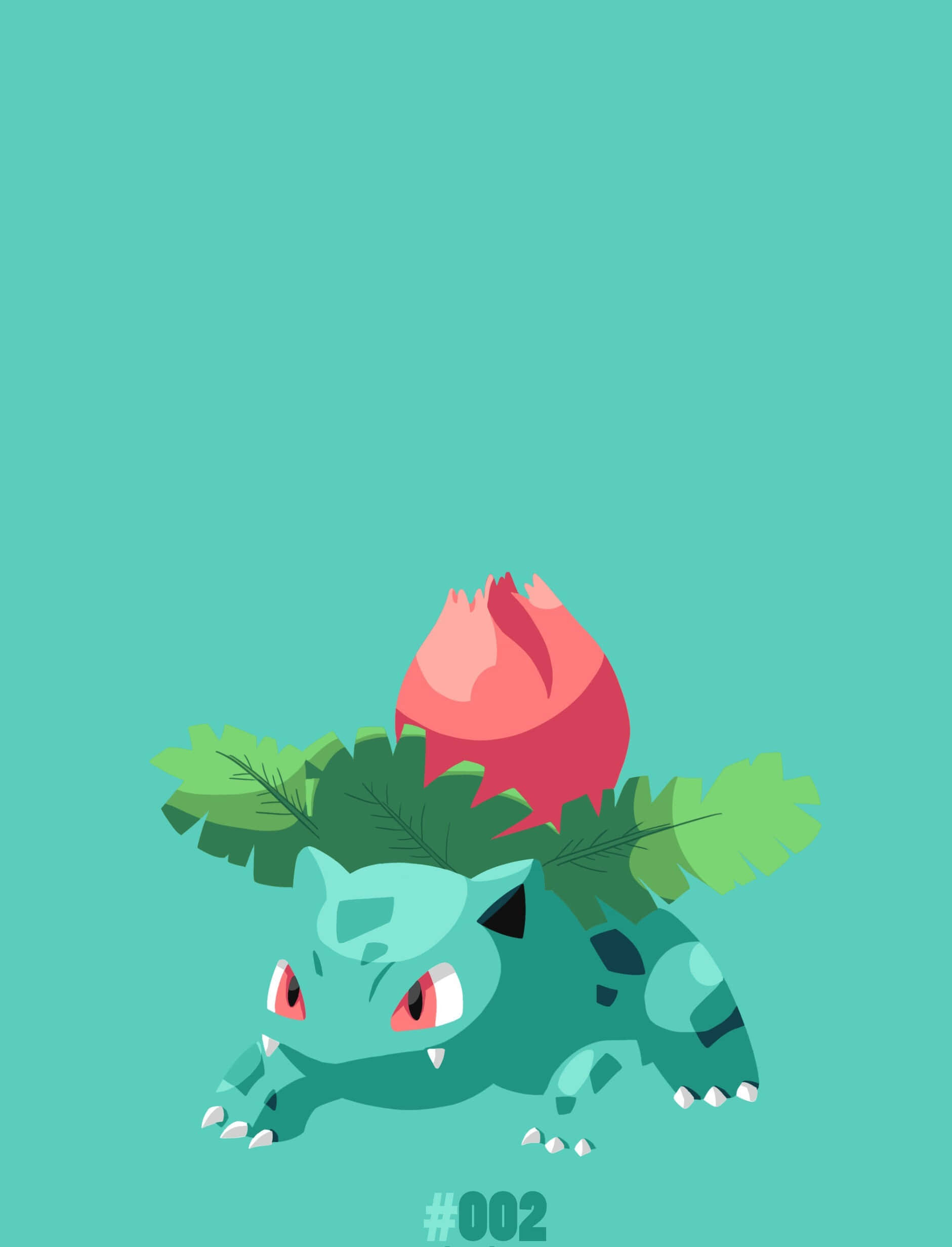 Ivysaur, green leaves, red bulb, Full HD Phone Wallpaper
