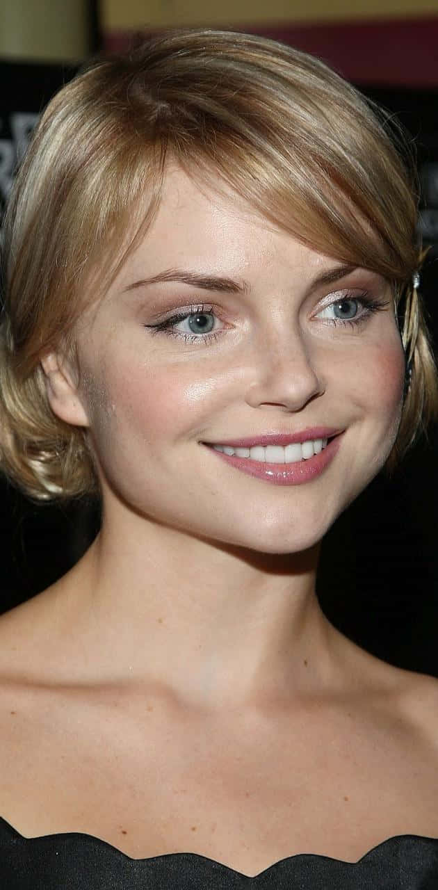 Izabella Miko, blonde woman, blue eyes, HD Phone Wallpaper
