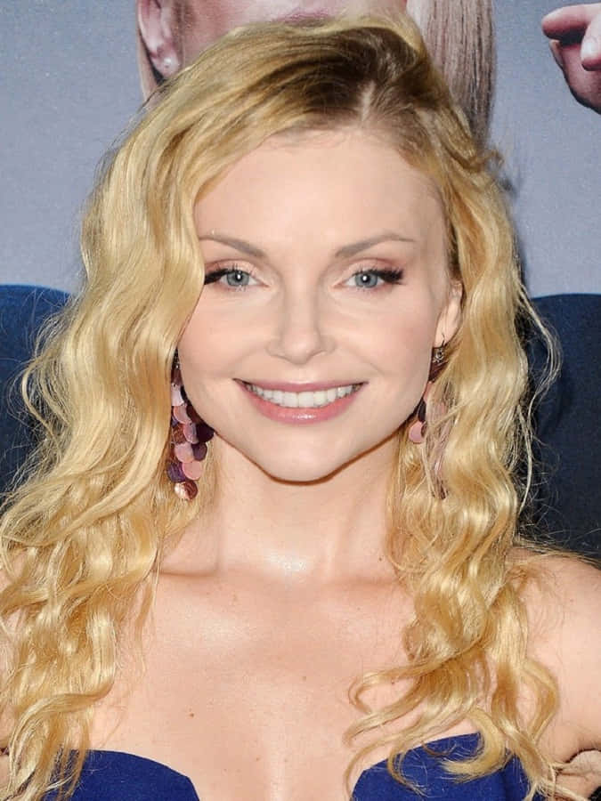 Izabella Miko, long wavy blonde hair, bright blue eyes, SD Phone Wallpaper