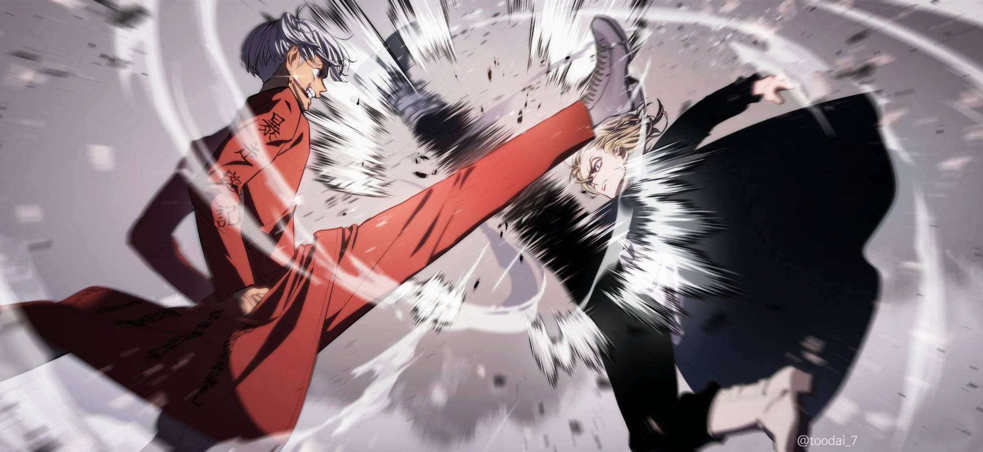 Izana Kurokawa, street fight, martial arts battle, Full HD Desktop Wallpaper