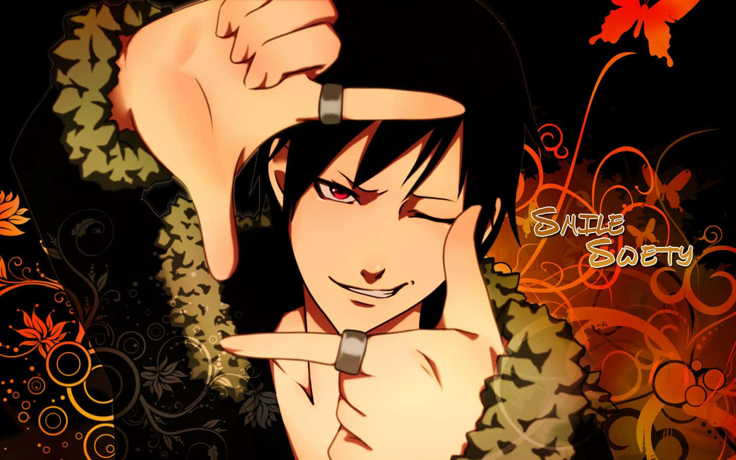 Izaya Orihara, red eyes, black hair, HD Desktop Wallpaper