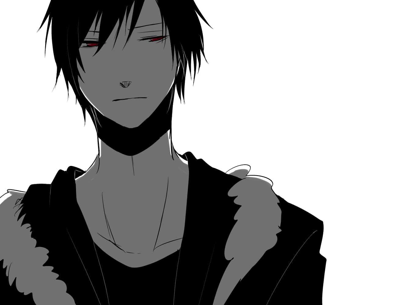 Izaya Orihara, black hair, red eyes, HD Desktop Wallpaper