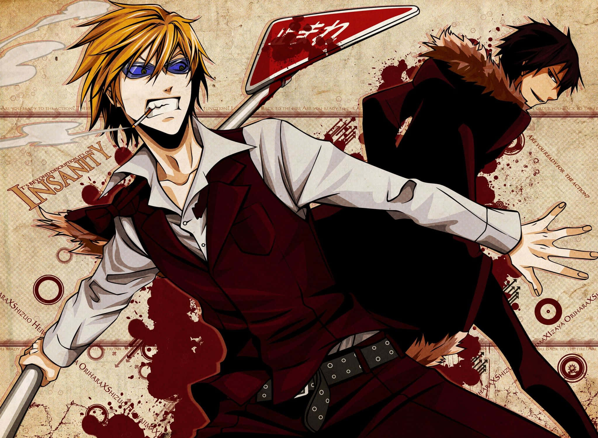 Izaya Orihara, 2047 x 1499, dramatic pose, Full HD Desktop Wallpaper