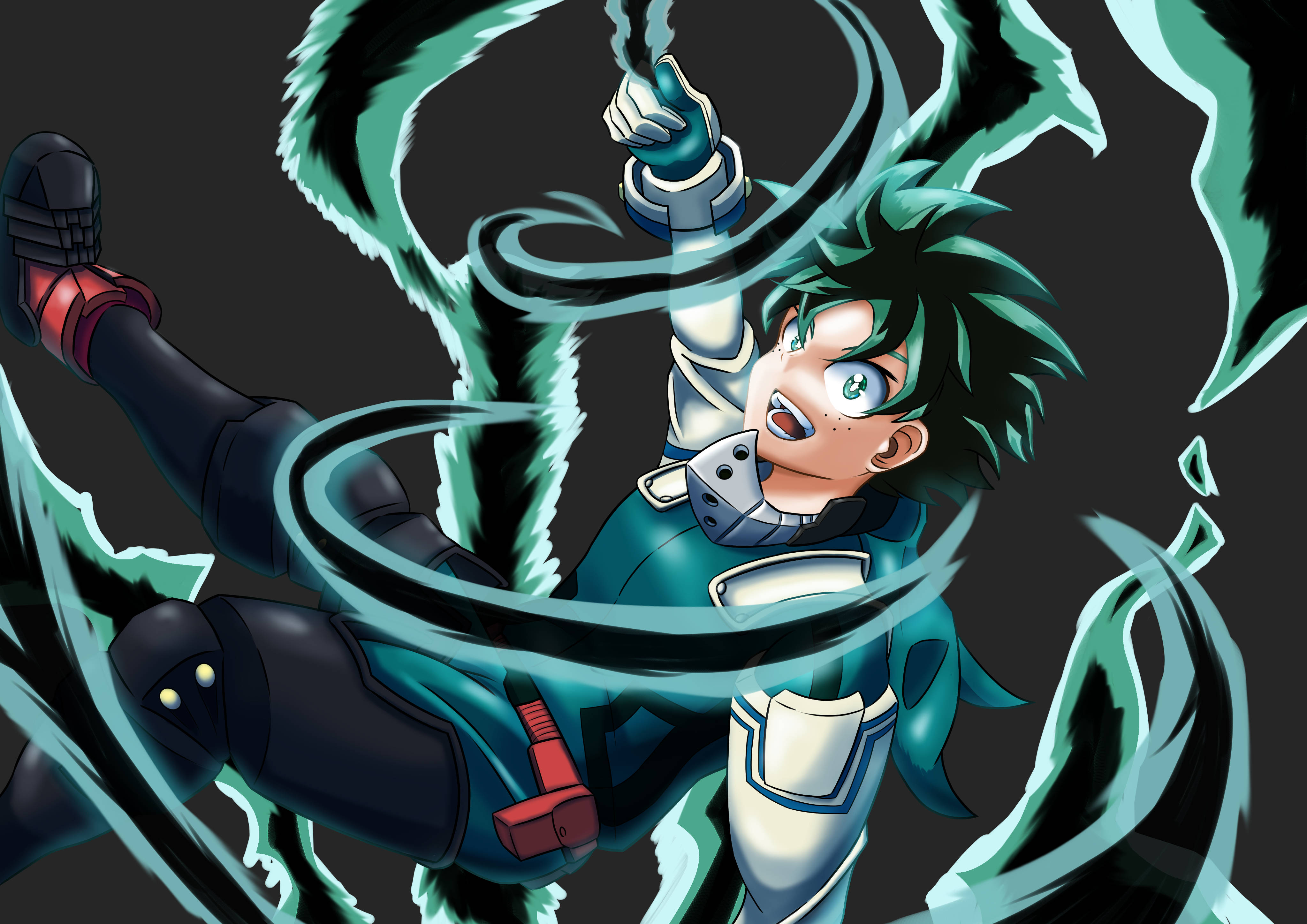 Izuku Midoriya, 4K, green hair, 4K Desktop Wallpaper