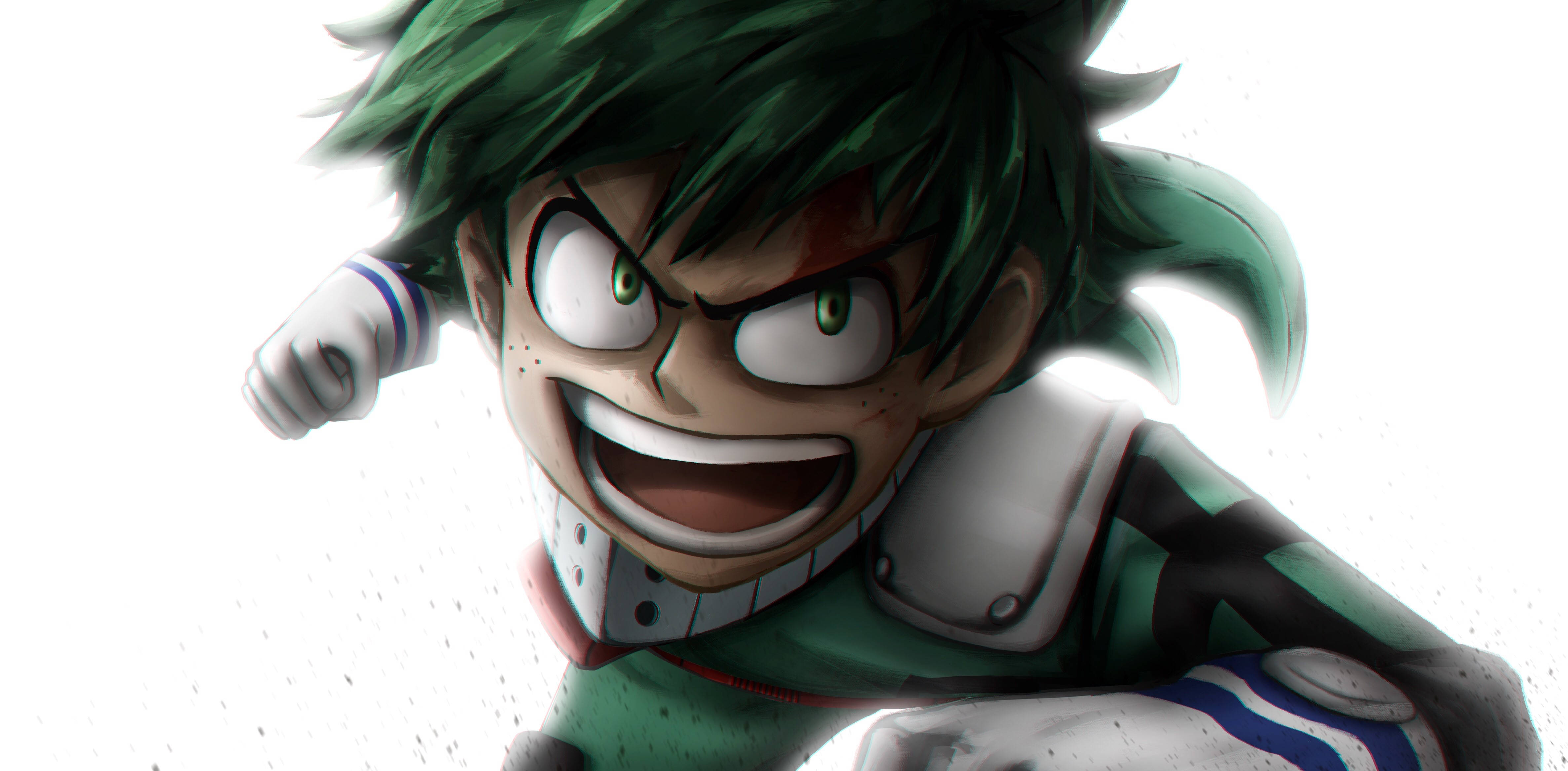 Izuku Midoriya, 4K, gloved punch, 4K Desktop Wallpaper