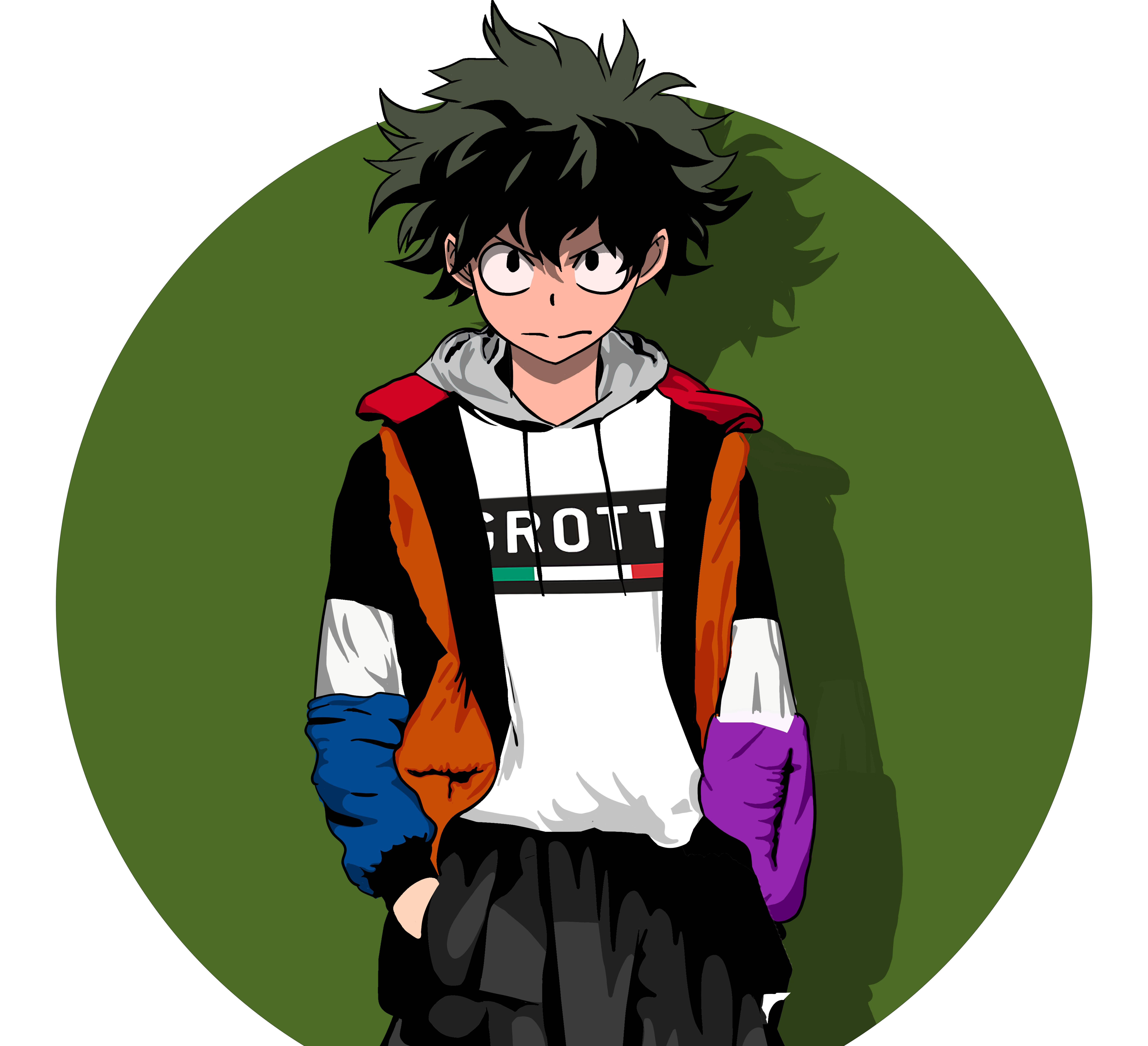 Izuku Midoriya, 4K, spiky black hair, 5K Desktop Wallpaper