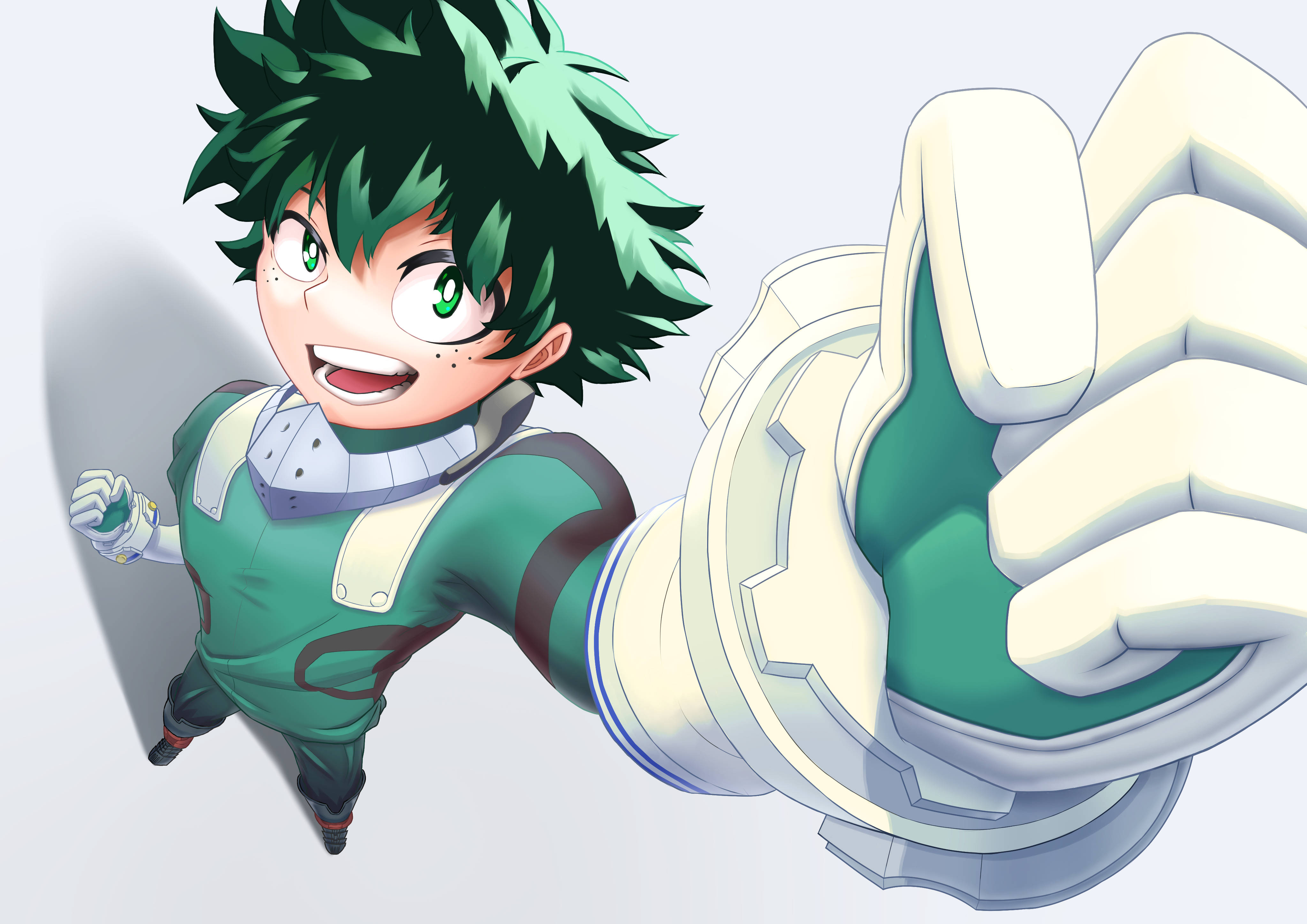 Izuku Midoriya, 4K, spiky green hair, 4K Desktop Wallpaper