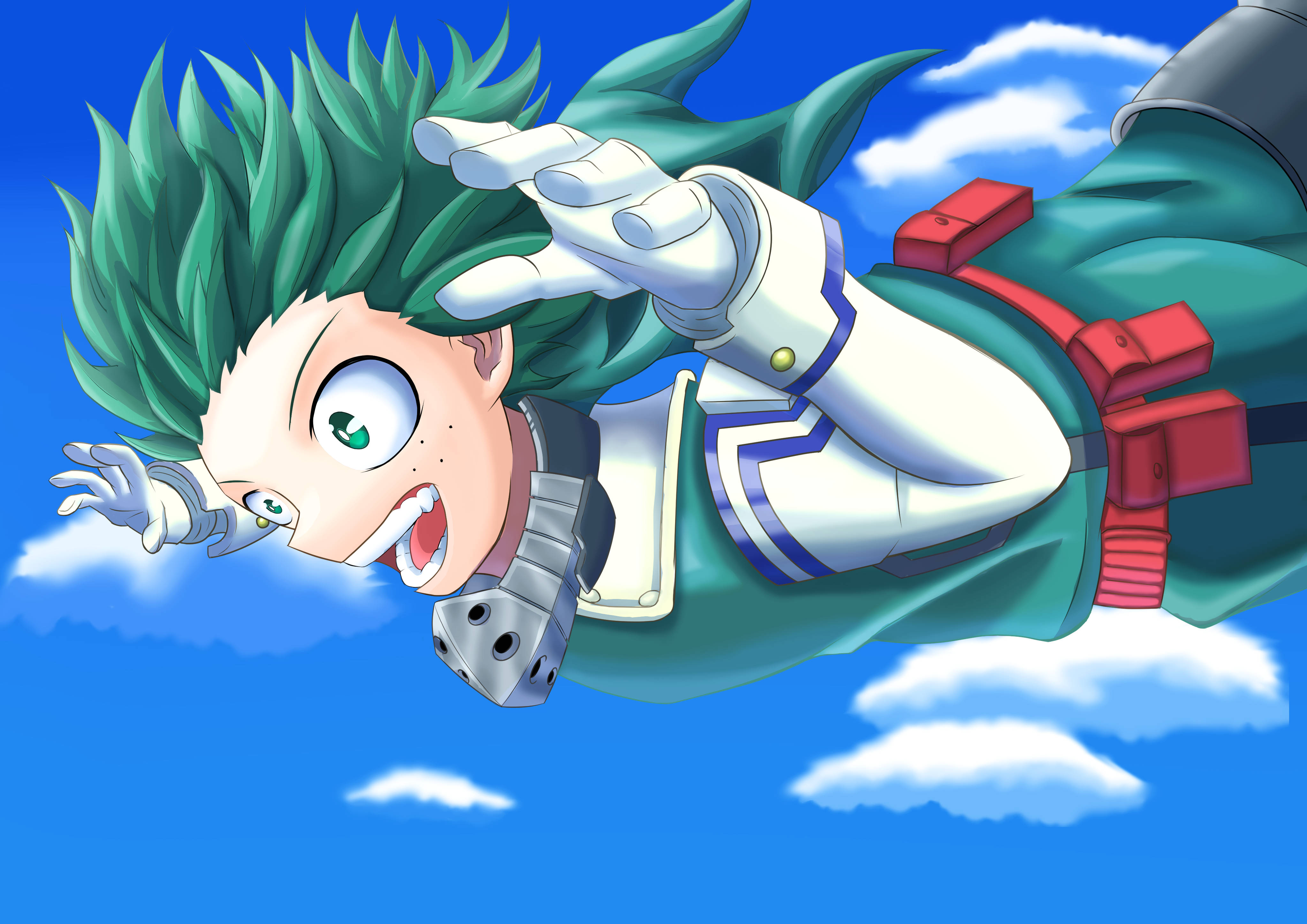 Izuku Midoriya, 4K, sky, 4K Desktop Wallpaper