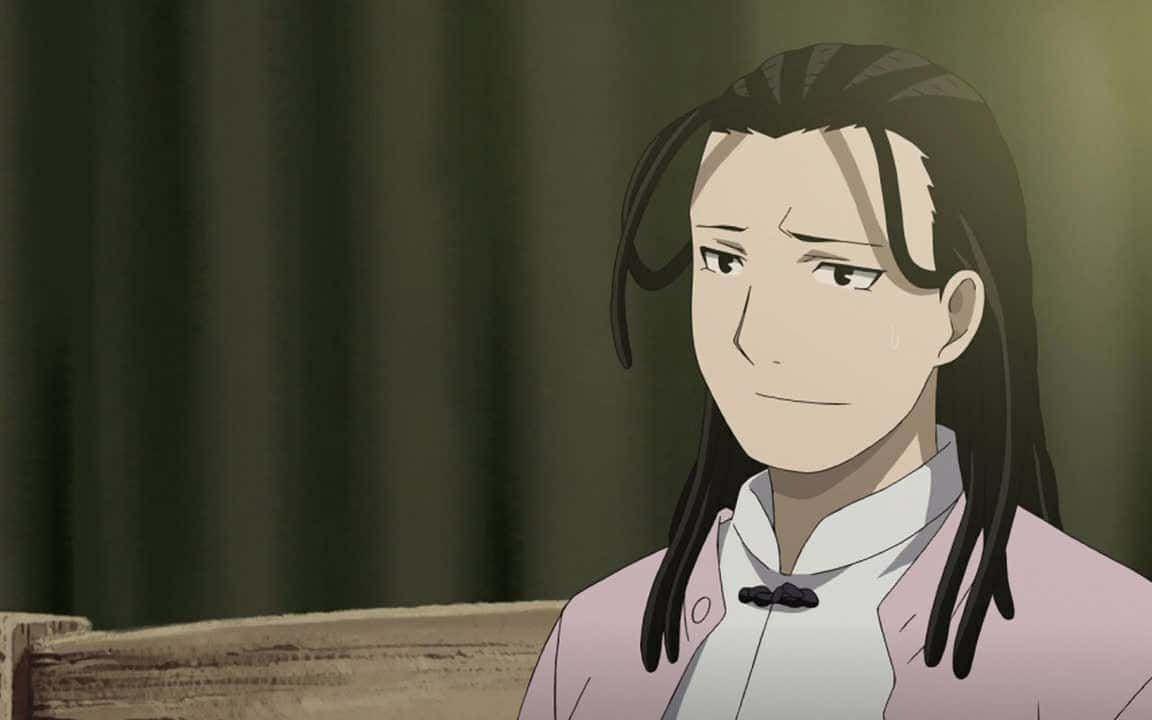 Izumi Curtis, long dark hair, tear on their cheek, SD Desktop Wallpaper