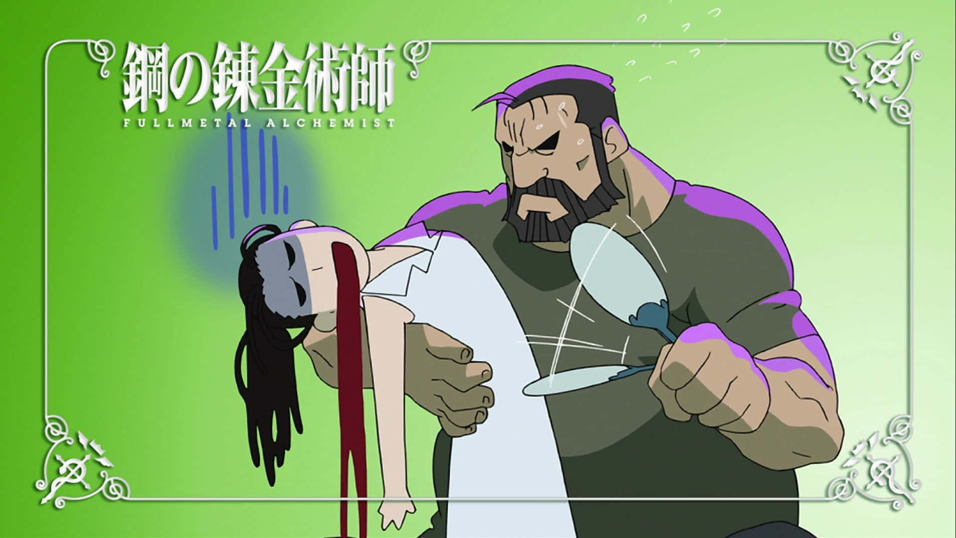 Izumi Curtis, purple shirt, broken spoon, HD Desktop Wallpaper