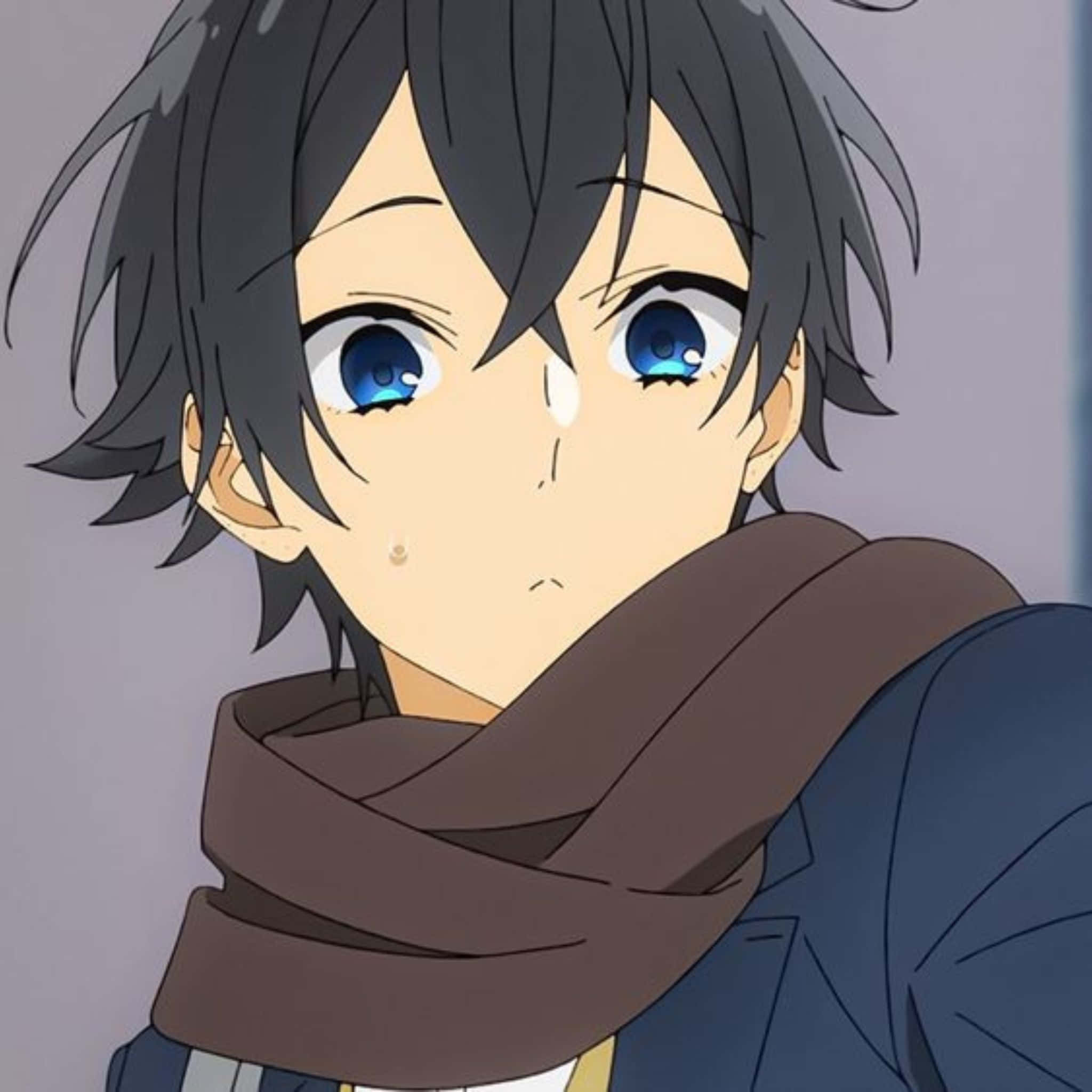 Izumi Miyamura, anime boy, messy black hair, Full HD Desktop Wallpaper