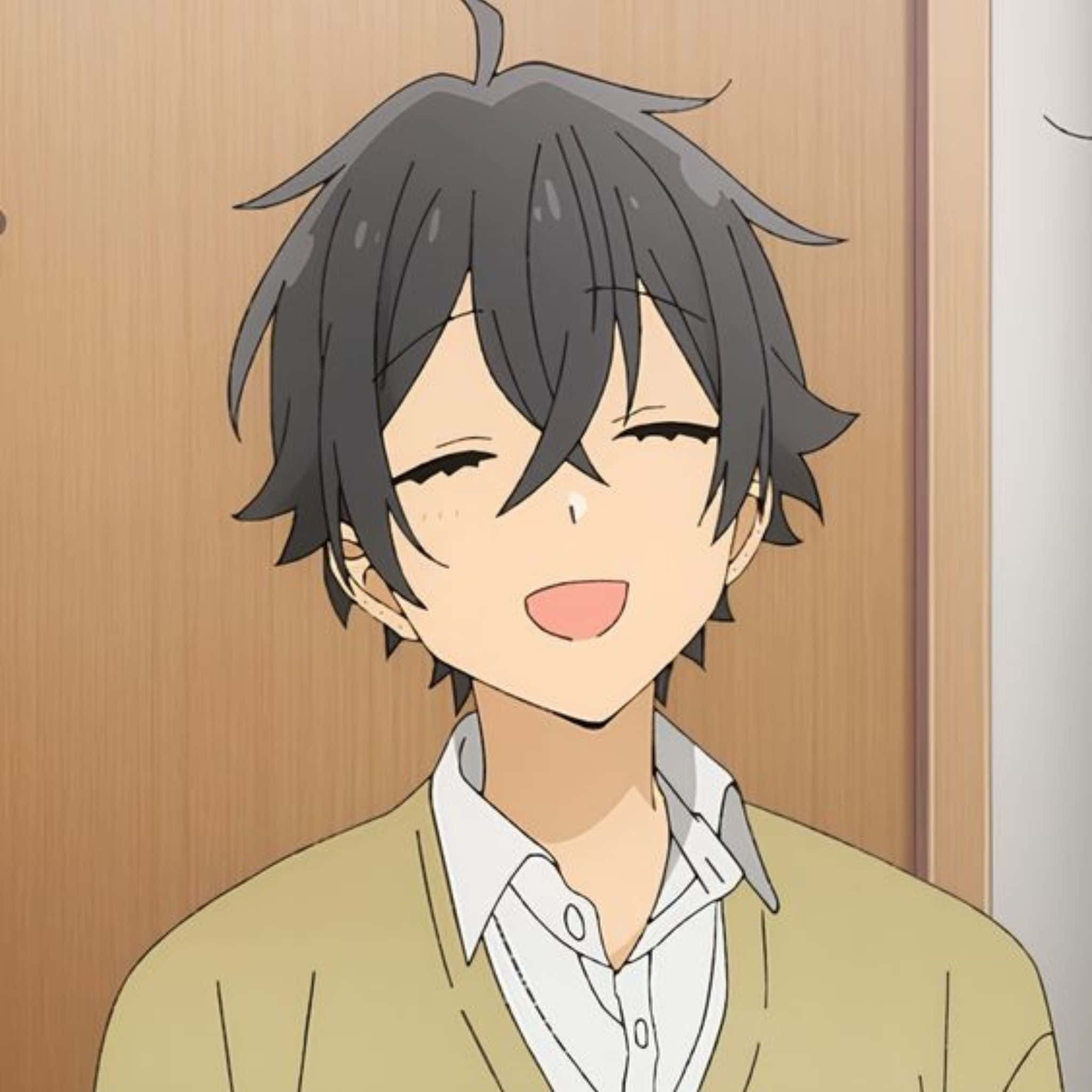 Izumi Miyamura, smiling, anime, Full HD Desktop Wallpaper