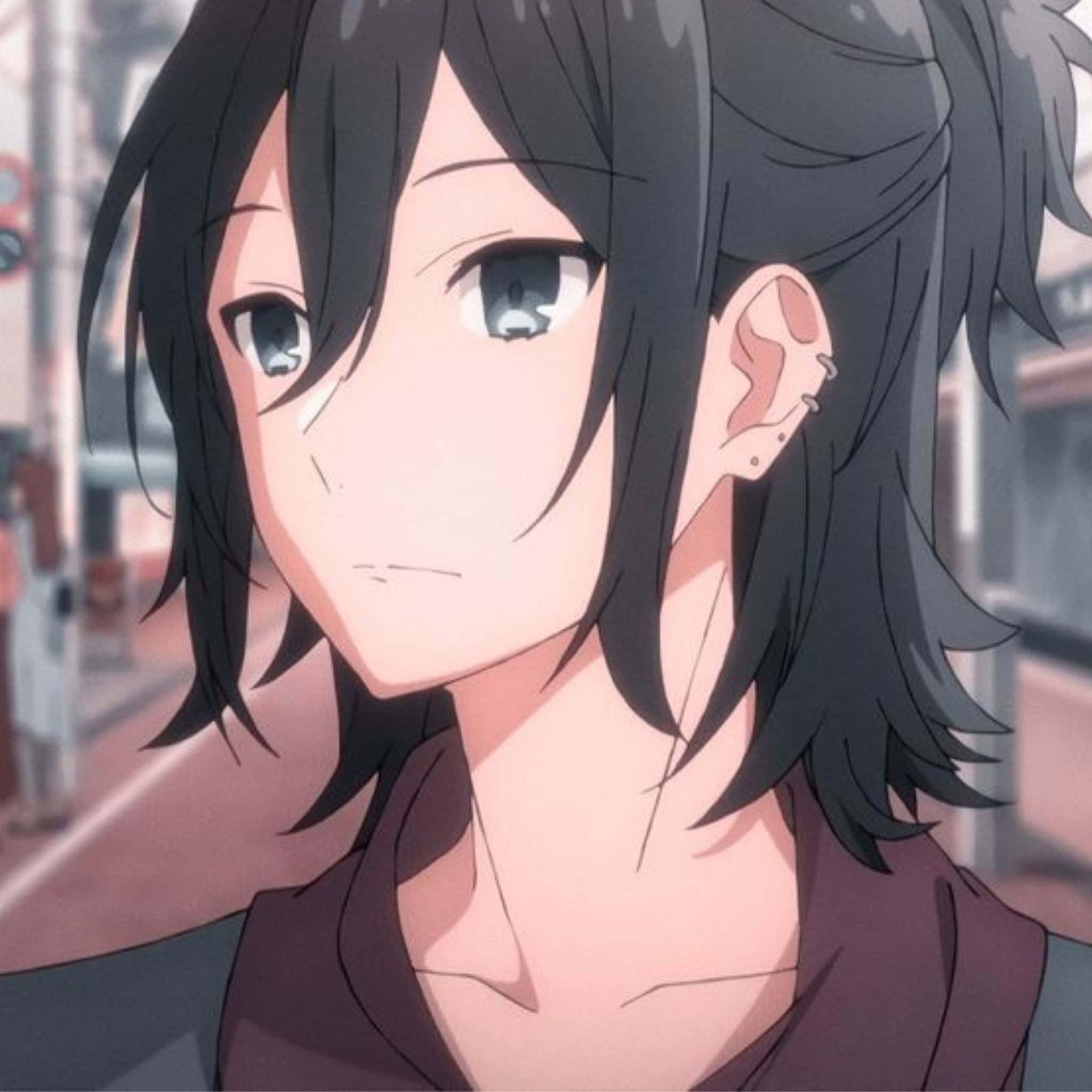 Izumi Miyamura, anime girl, black hair, Full HD Desktop Wallpaper