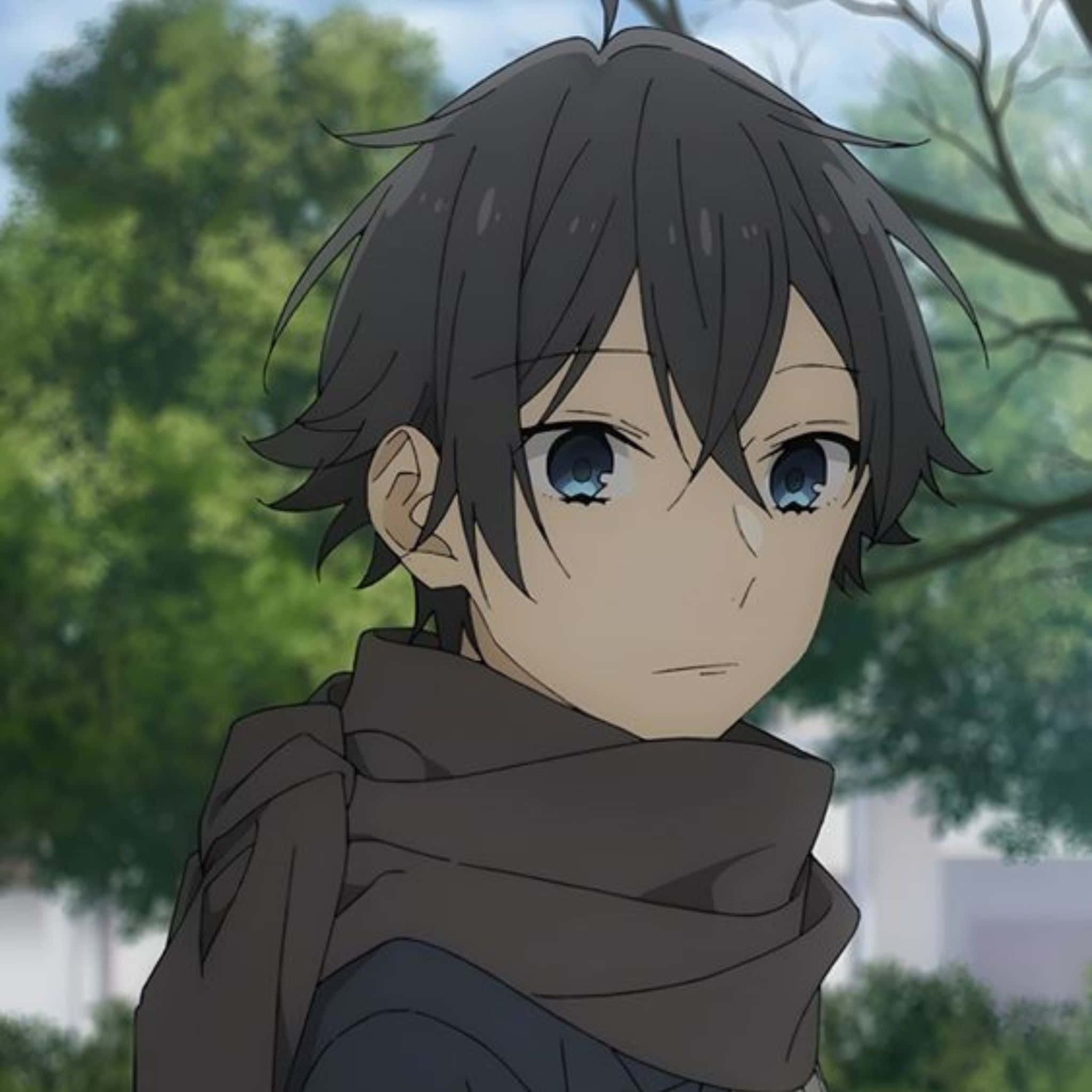 Izumi Miyamura, anime character profile, dark hair, Full HD Desktop Wallpaper