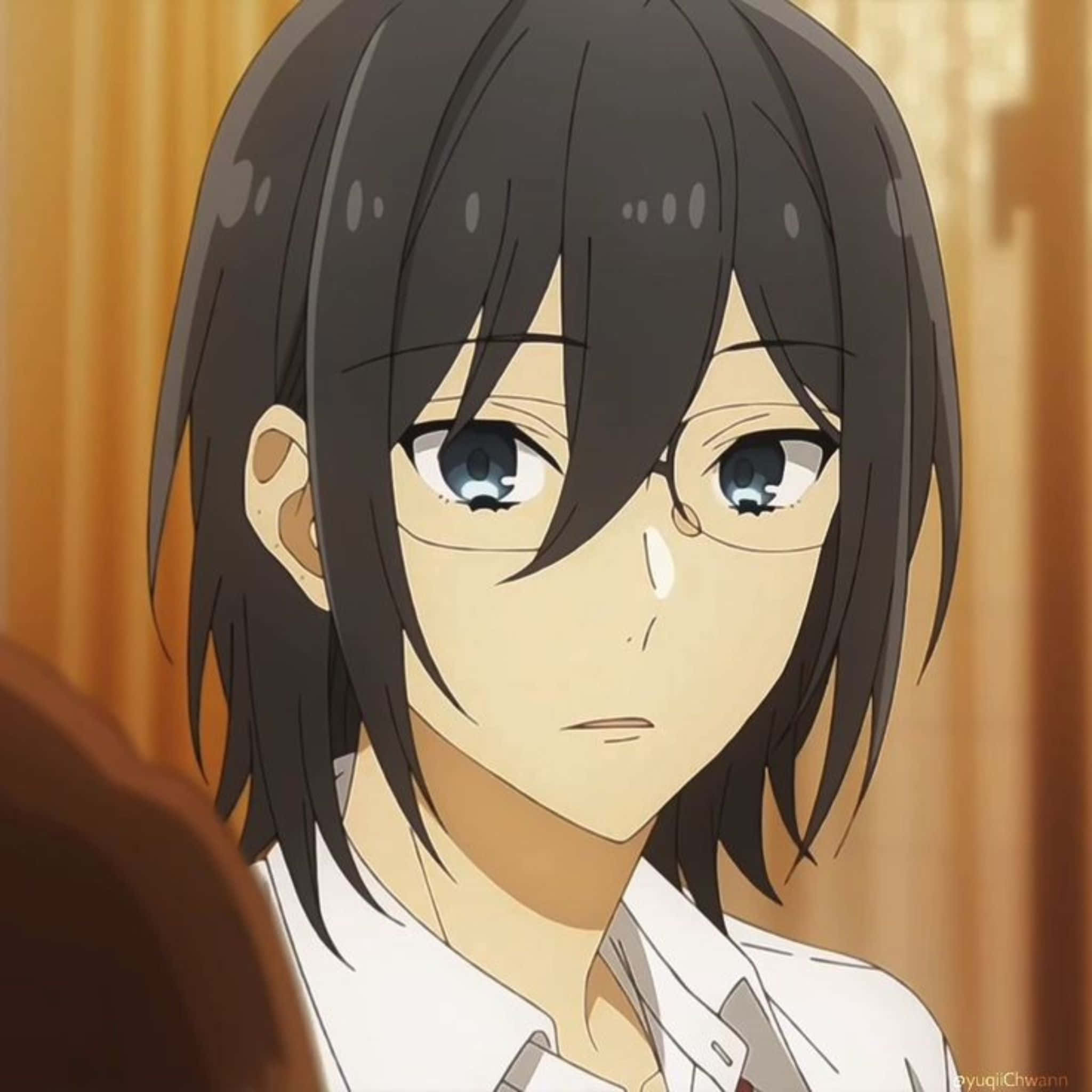 Izumi Miyamura, anime girl, dark hair, Full HD Desktop Wallpaper
