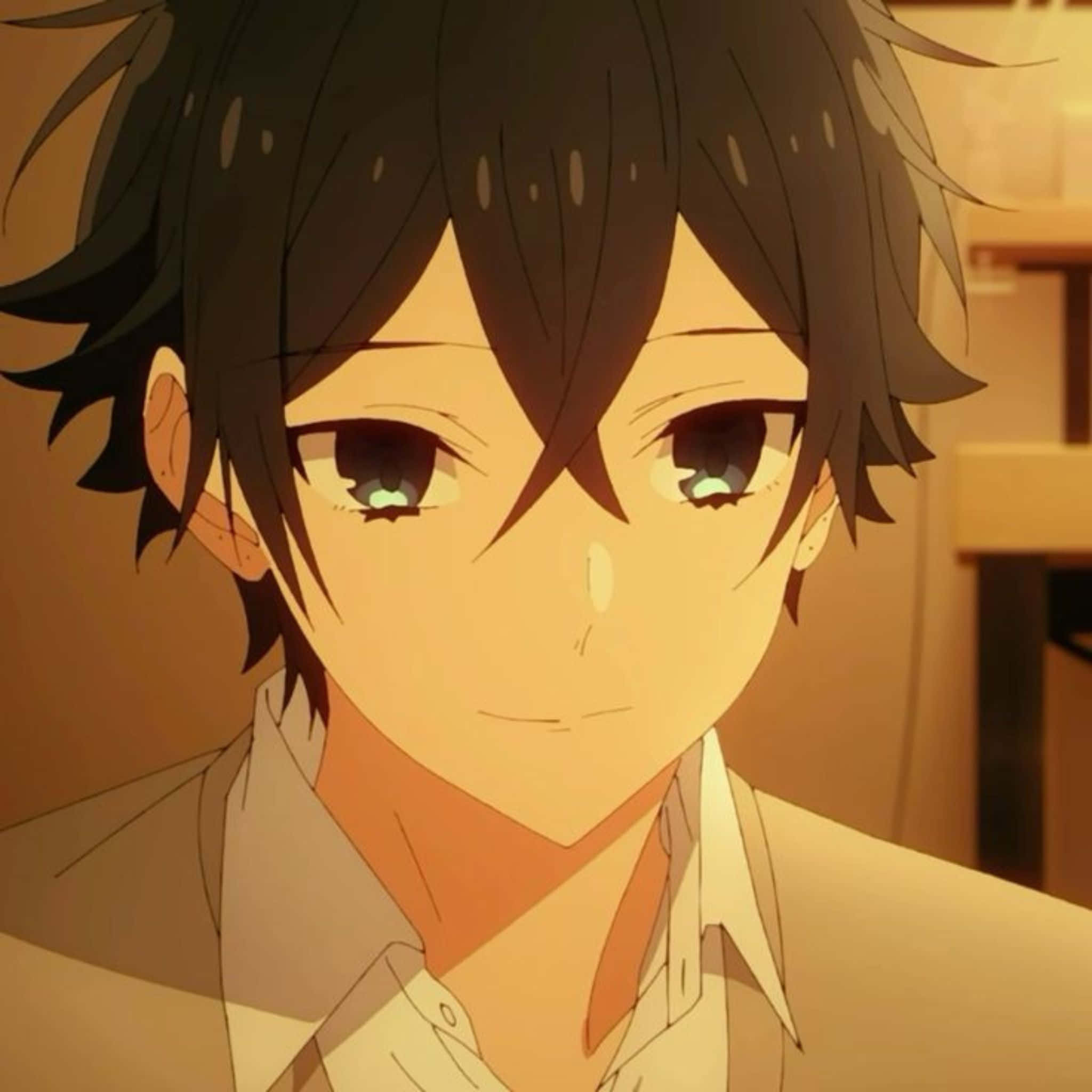 Izumi Miyamura, anime boy, messy black hair, Full HD Desktop Wallpaper