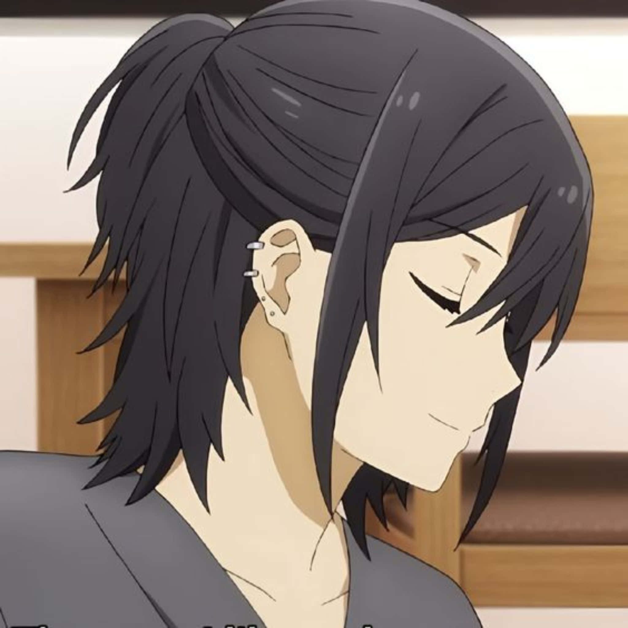 Izumi Miyamura, dark hair, messy ponytail, Full HD Desktop Wallpaper