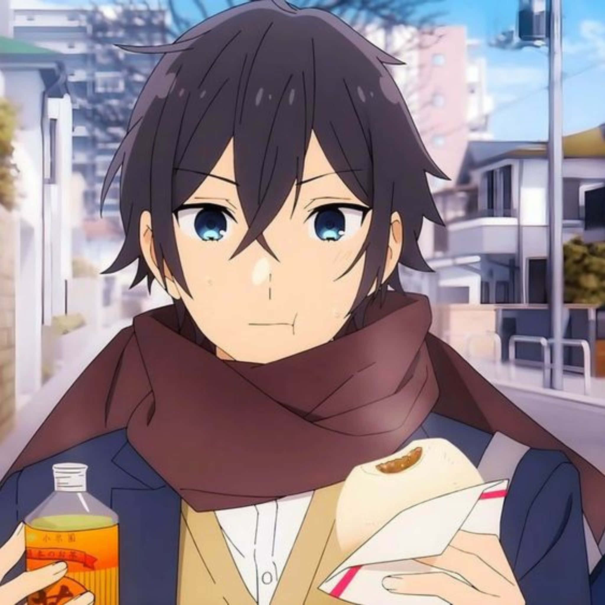 Izumi Miyamura, anime character, dark hair, Full HD Desktop Wallpaper