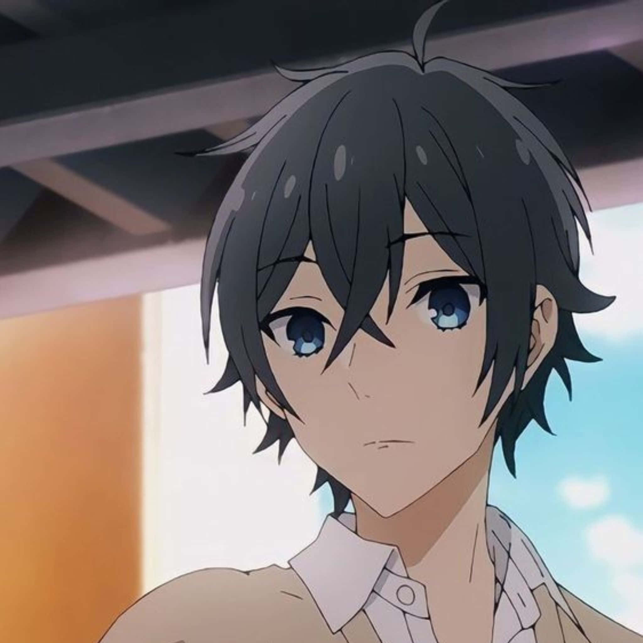 Izumi Miyamura, anime portrait, messy dark hair, Full HD Desktop Wallpaper