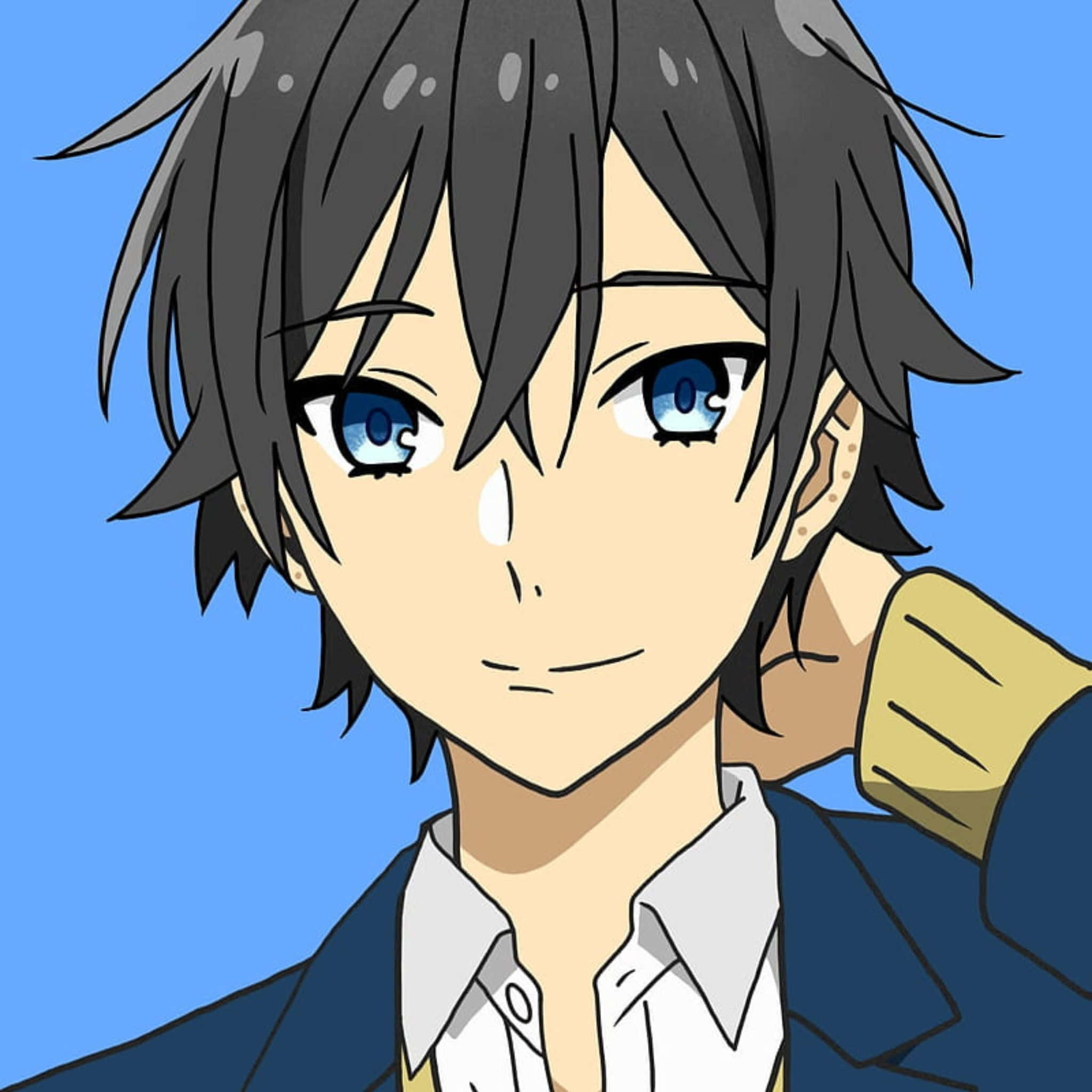 Izumi Miyamura, anime boy, messy dark hair, Full HD Desktop Wallpaper