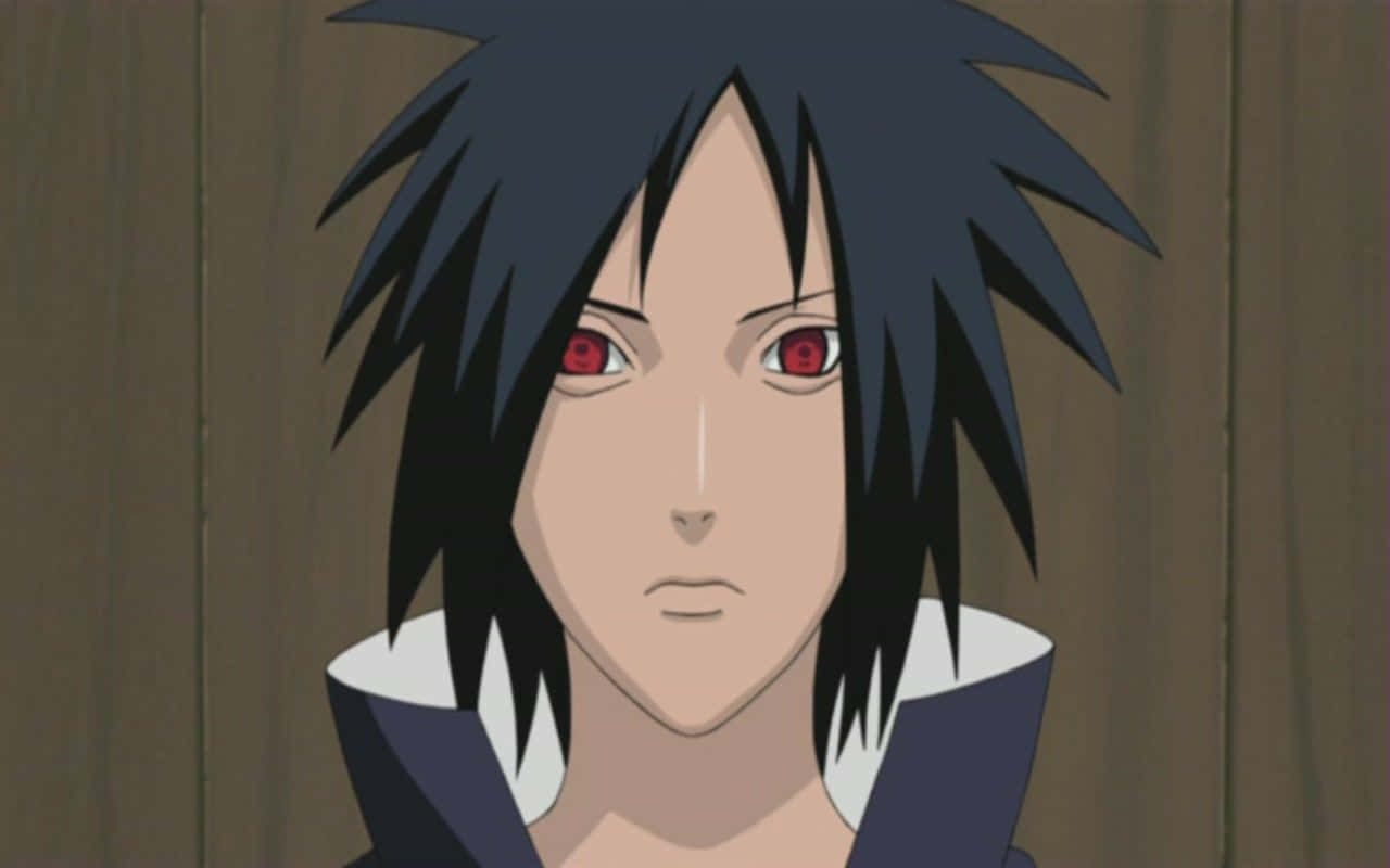 Izuna Uchiha, spiky black hair, glowing red eyes, HD Desktop Wallpaper