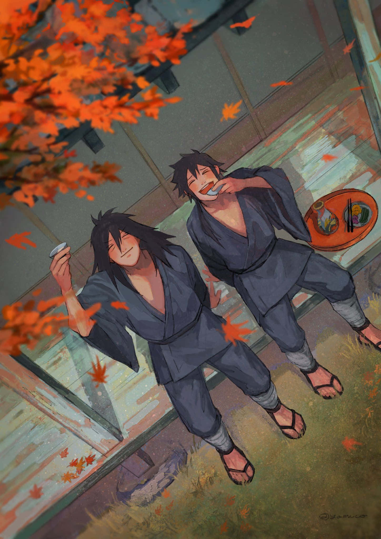 Izuna Uchiha, anime men, dark robes, Full HD Phone Wallpaper