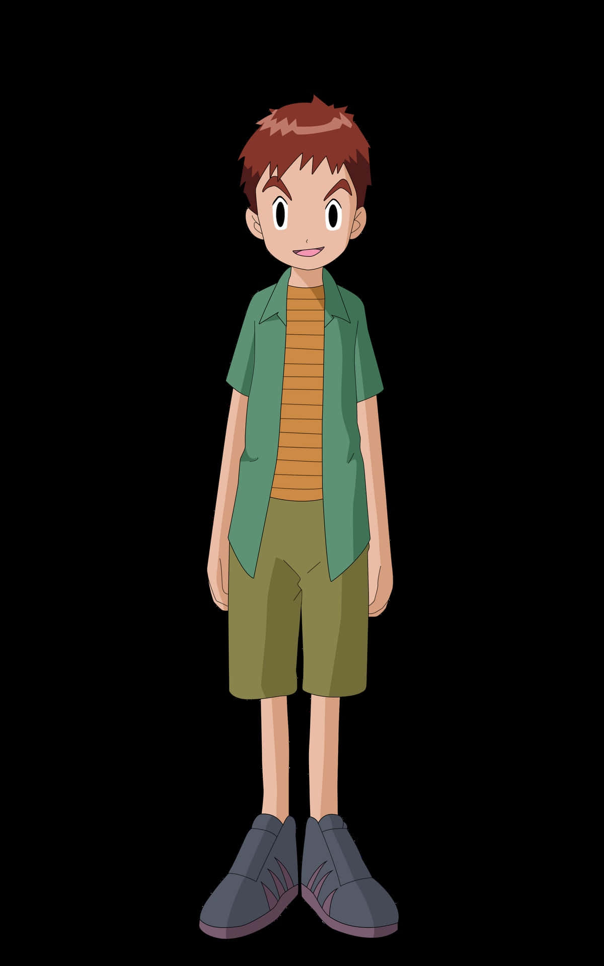 Izzy Izumi, red hair, green shirt, Full HD Phone Wallpaper