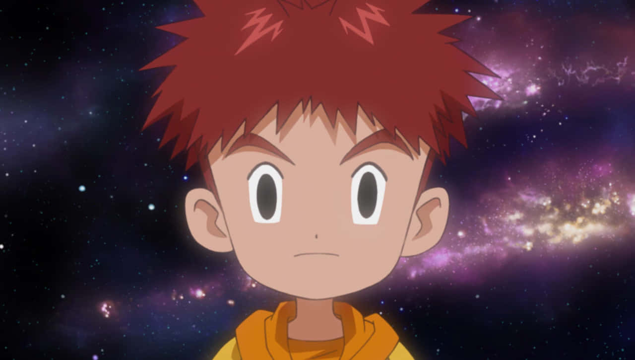 Izzy Izumi, spiky red hair, wide eyes, HD Desktop Wallpaper