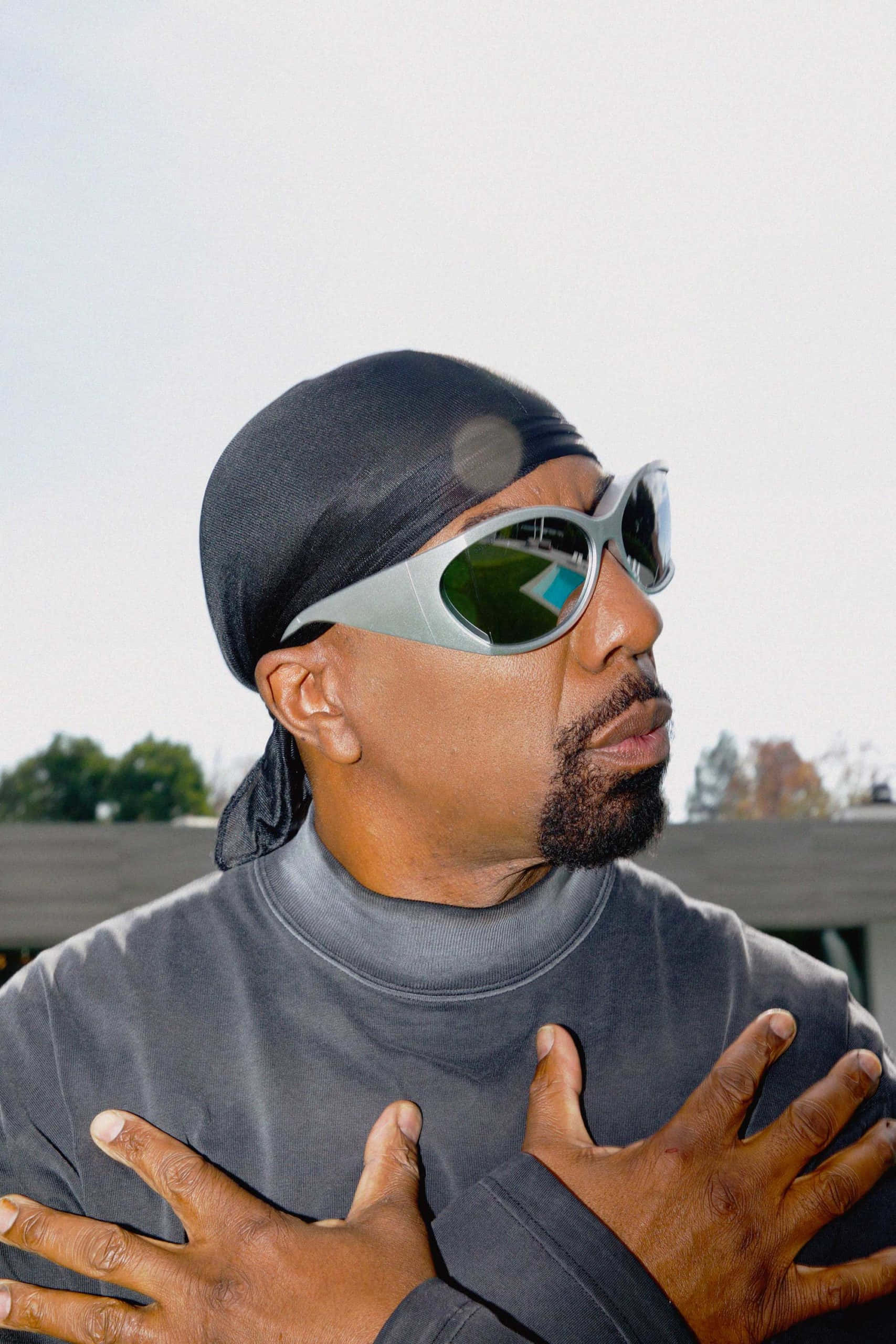 J.b. Smoove, black bandana, oversized sunglasses, 2K Phone Wallpaper