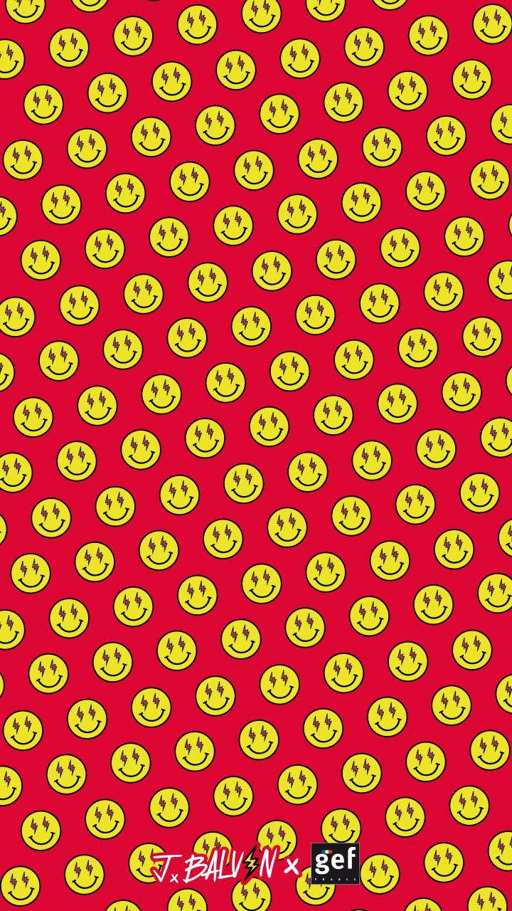 J Balvin, logo pattern, vibrant red background, HD Phone Wallpaper