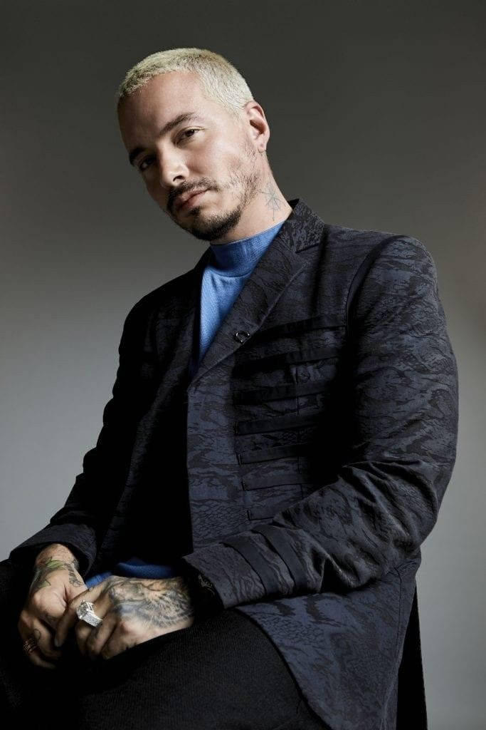 J Balvin, bleached hair, tattoos, SD Phone Wallpaper