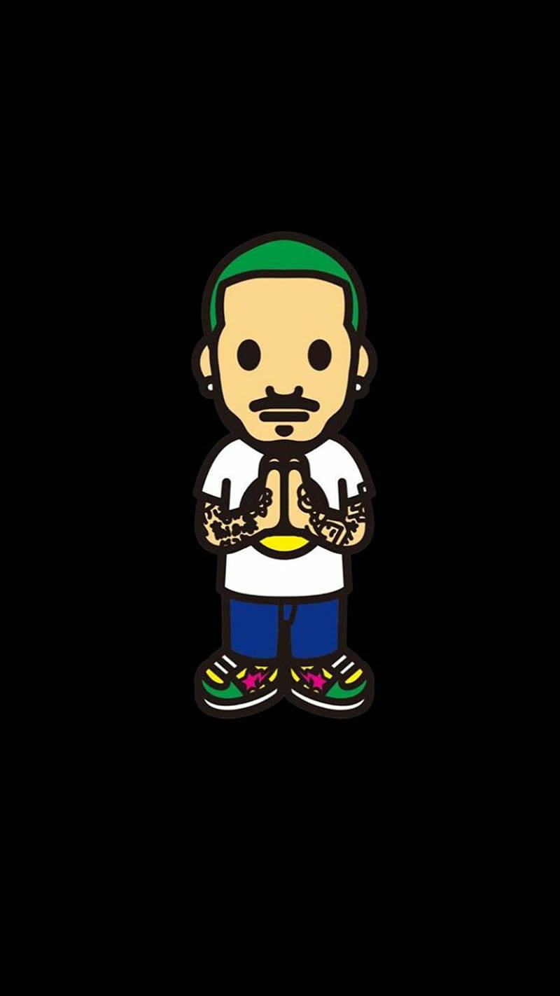 J Balvin, cartoon, green hair, HD Phone Wallpaper