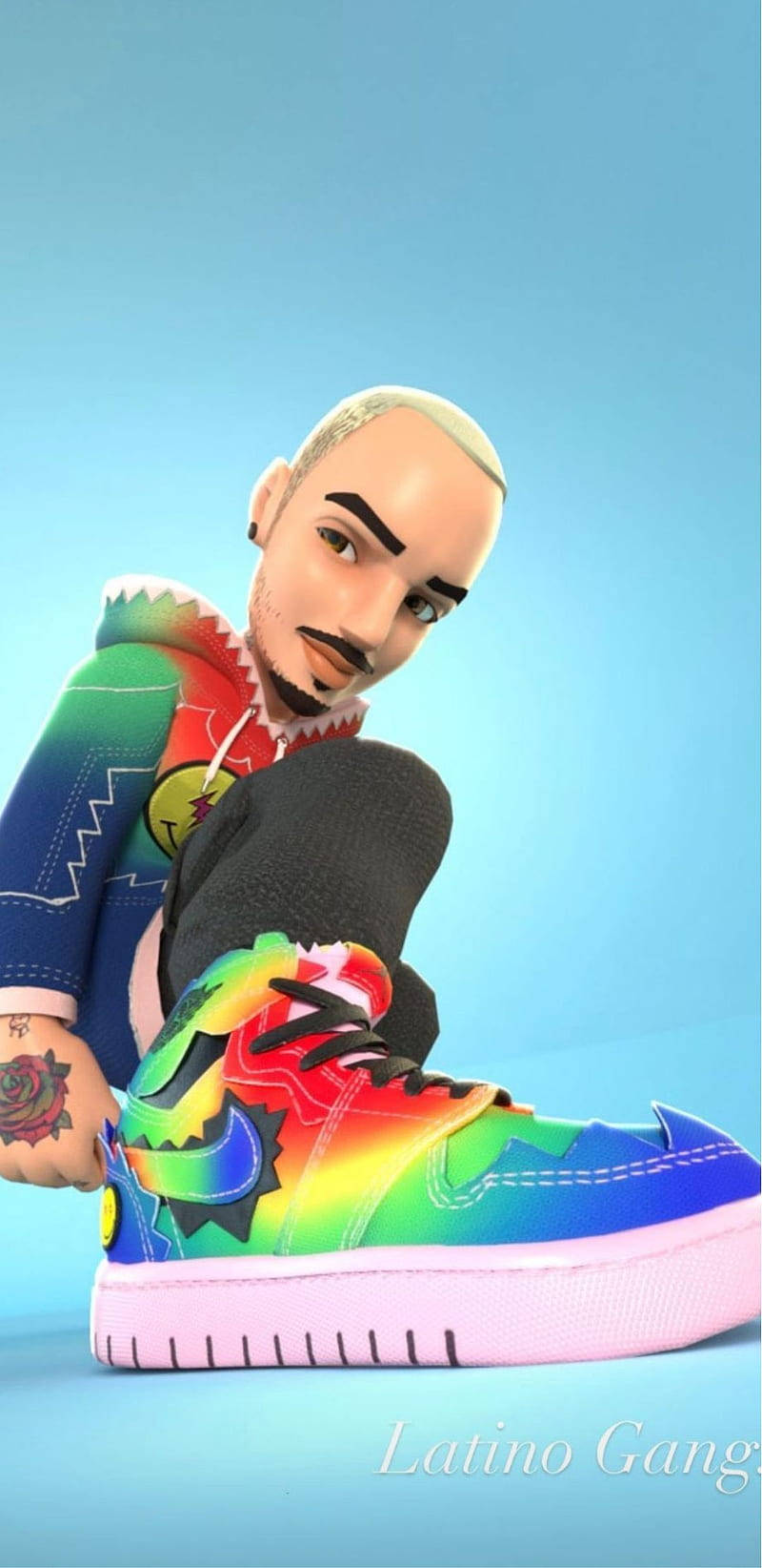 J Balvin, animated, latino gang, HD Phone Wallpaper