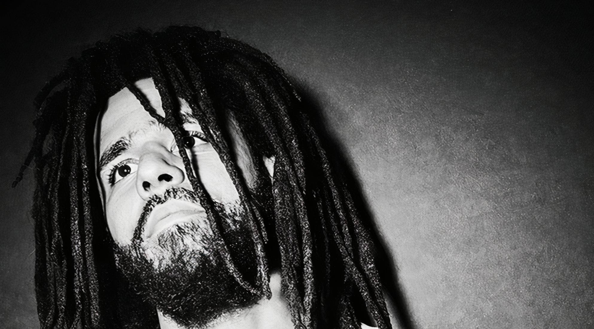 J Cole, long dreadlocks, beard, Full HD Desktop Wallpaper