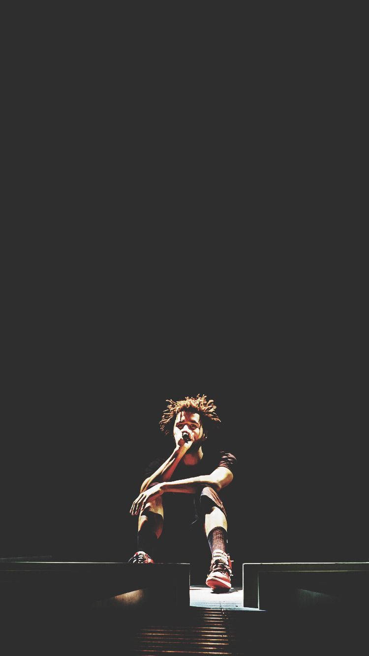 J Cole, dreadlocks, spotlight, HD Phone Wallpaper