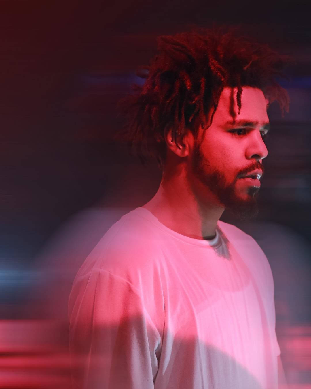 J Cole, dreadlocks, beard, HD Phone Wallpaper