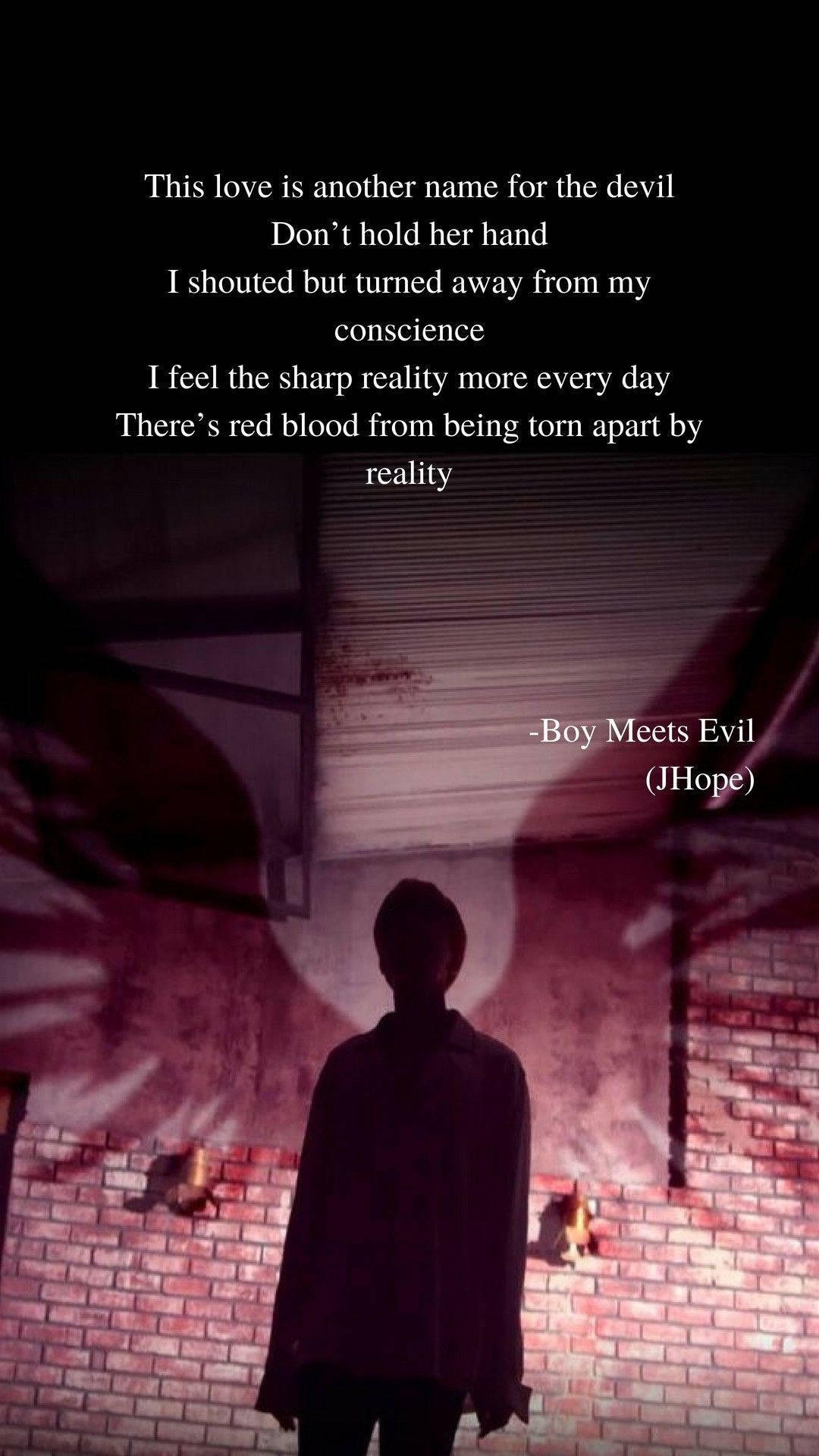 J-hope, silhouetted figure, dimly lit brick room, Full HD Phone Wallpaper