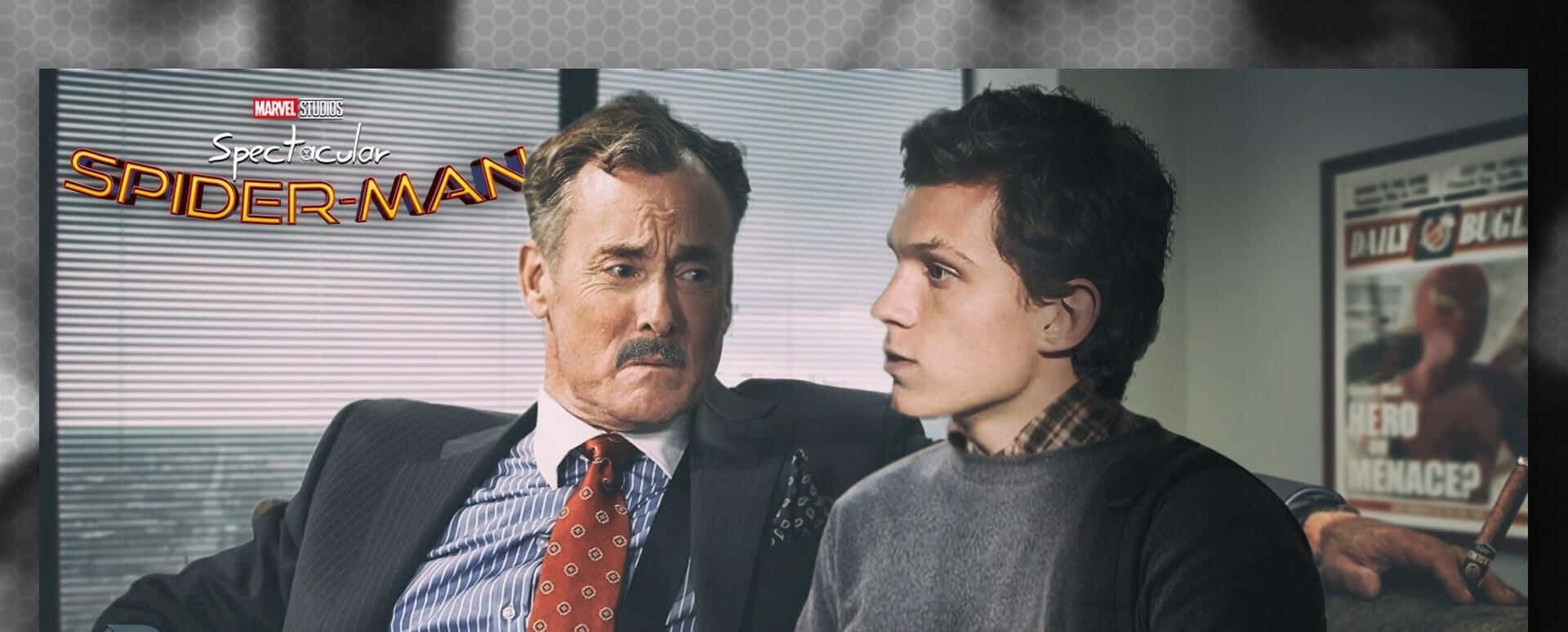 J. Jonah Jameson, suit, mustache, Full HD Desktop Wallpaper