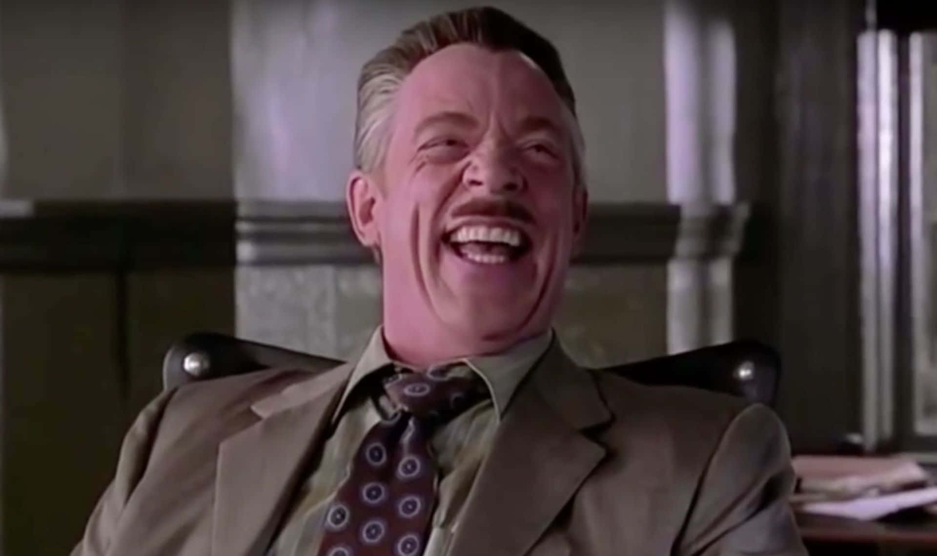 J. Jonah Jameson, iconic office space, suit, Full HD Desktop Wallpaper