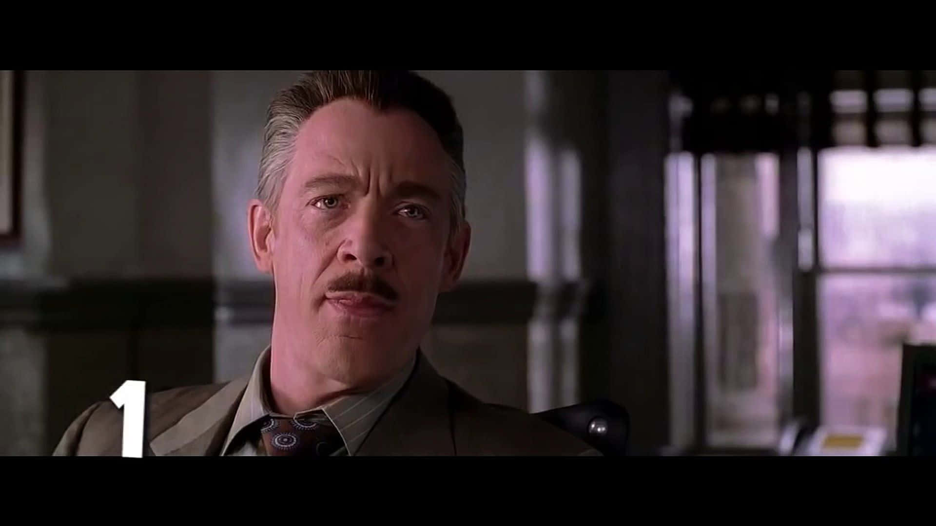 J Jonah Jameson, suit, mustache, Full HD Desktop Wallpaper
