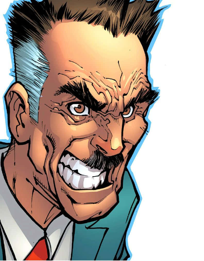J Jonah Jameson, comic book style, close-up, SD Phone Wallpaper