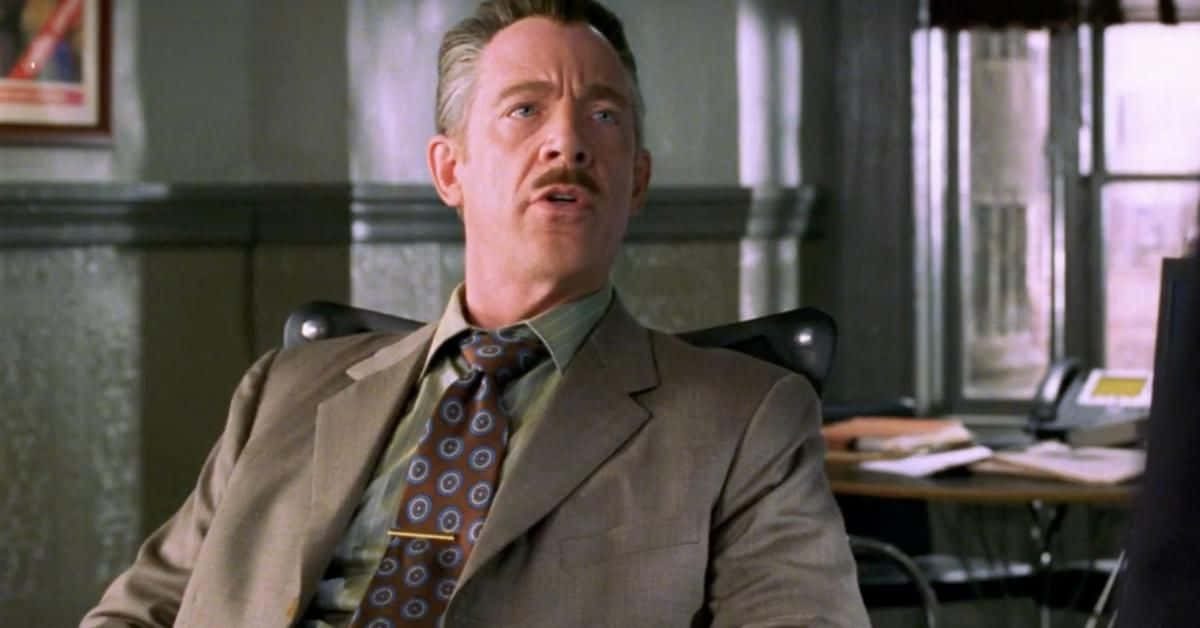 J. Jonah Jameson, beige suit, patterned tie, SD Desktop Wallpaper