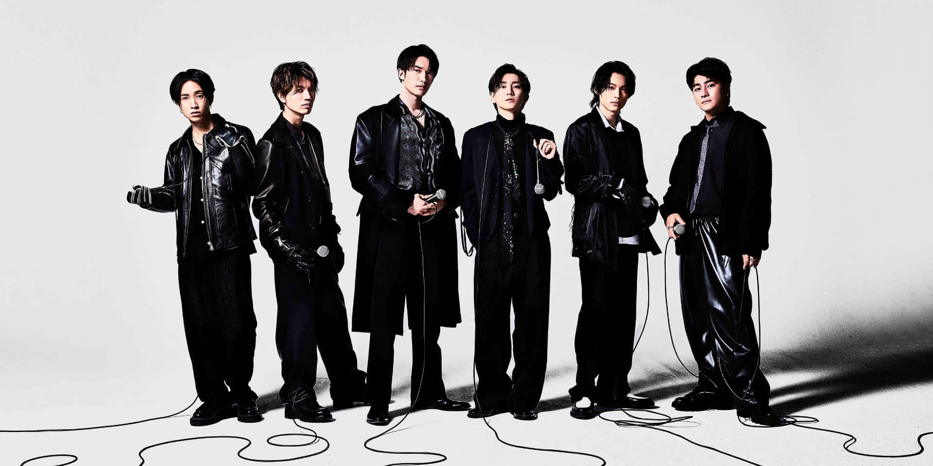 J-Pop, black leather outfits, vibrant lights, Full HD Desktop Wallpaper