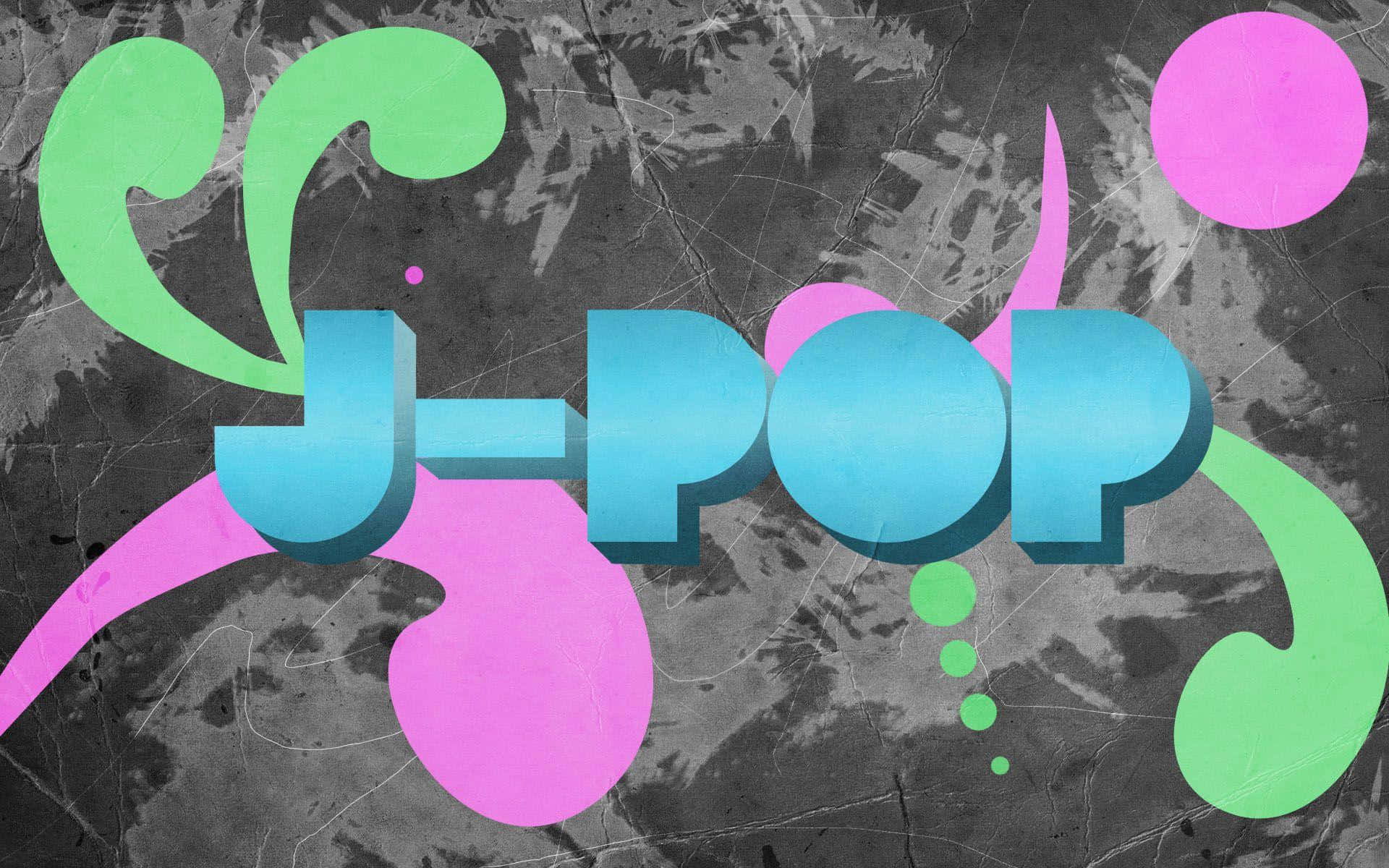 J-pop, 3d j-pop text, blue, Full HD Desktop Wallpaper