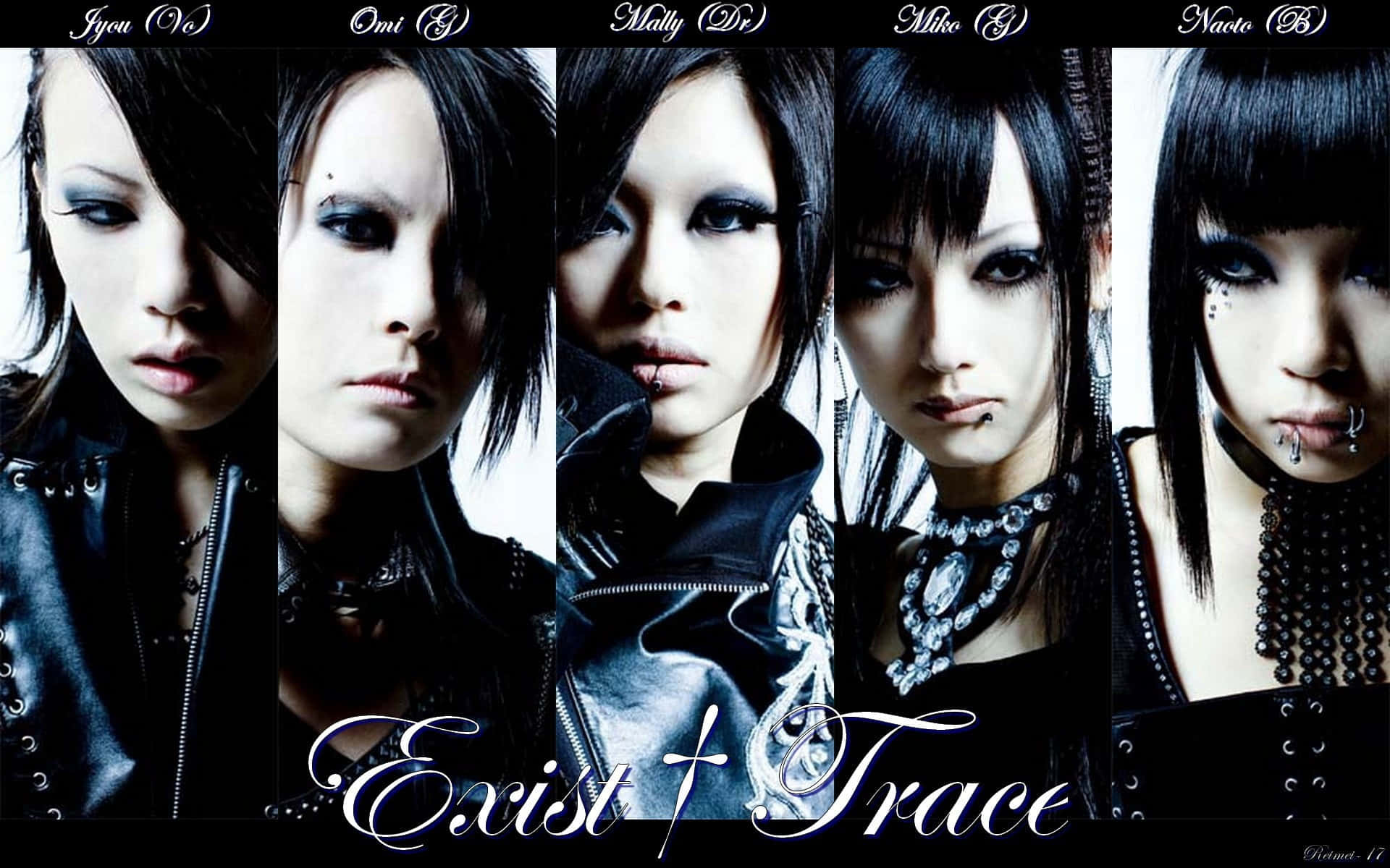 J-rock, black leather outfits, dark hair, Full HD Desktop Wallpaper