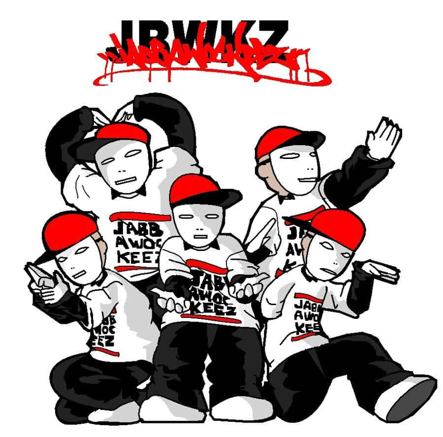 Jabbawockeez, red caps, white shirts, SD Desktop Wallpaper